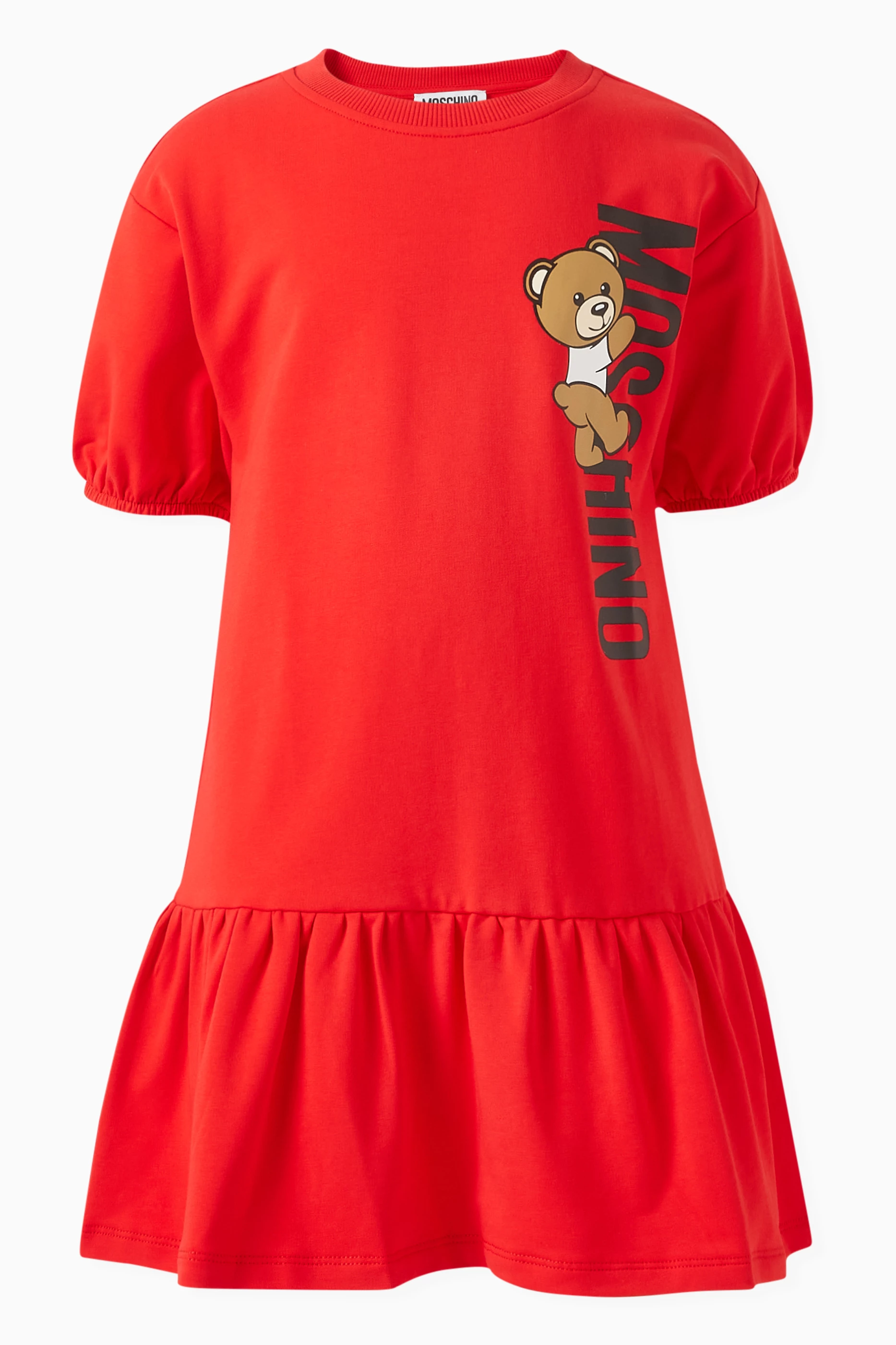 Girls red moschino dress new arrivals