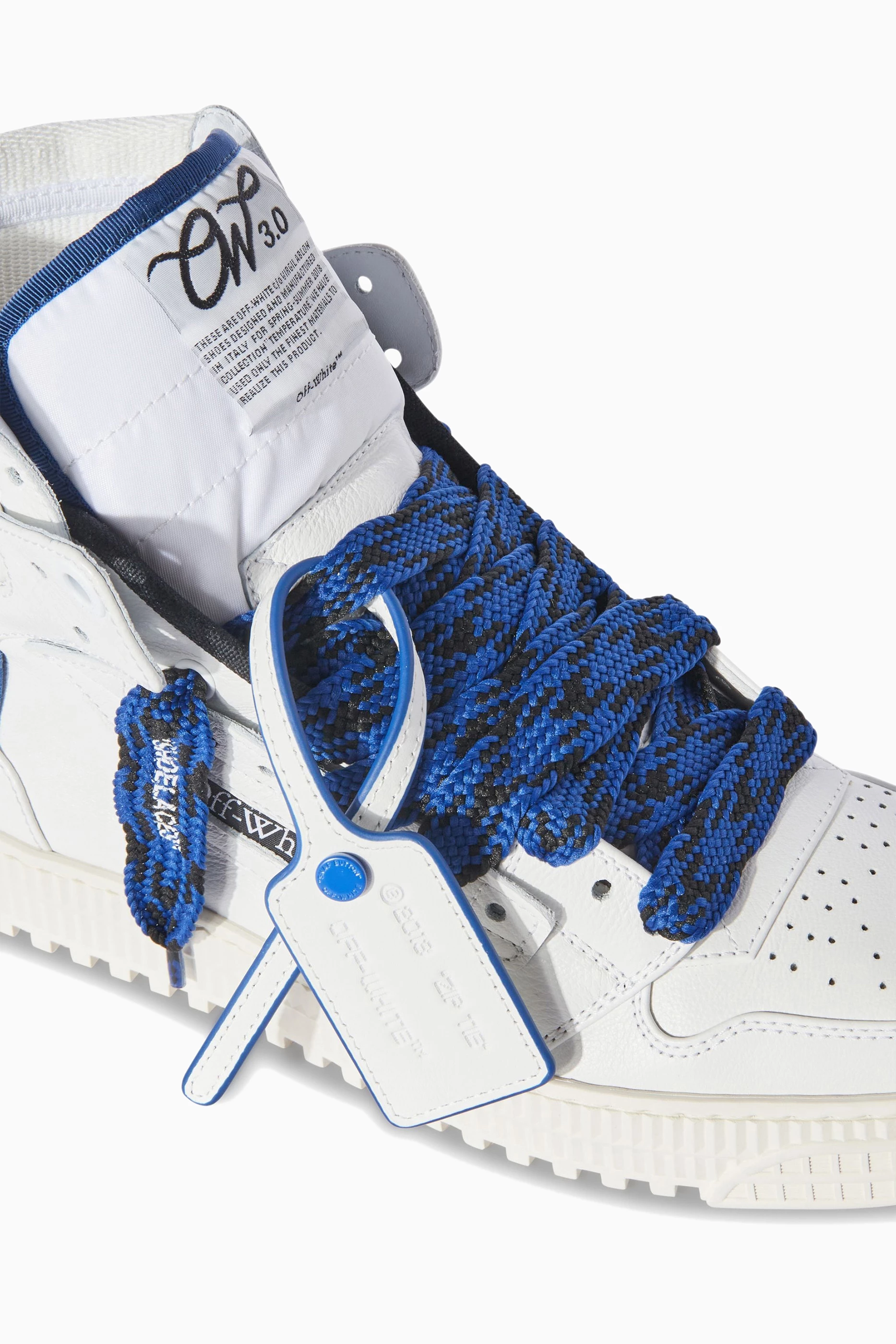 Buy Off-White White Off Court High-top Sneakers in Leather For