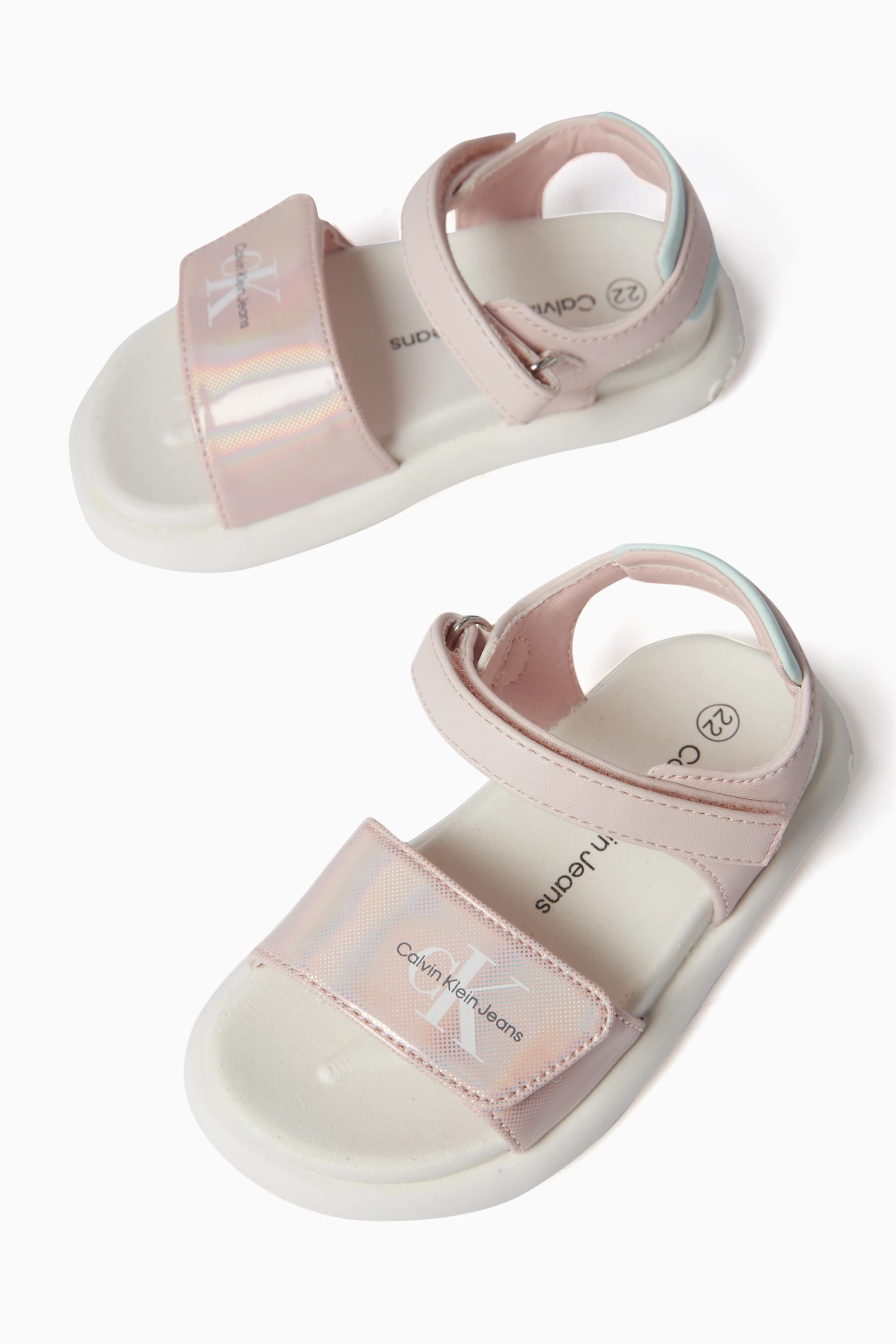 Calvin klein pink sandals cheap