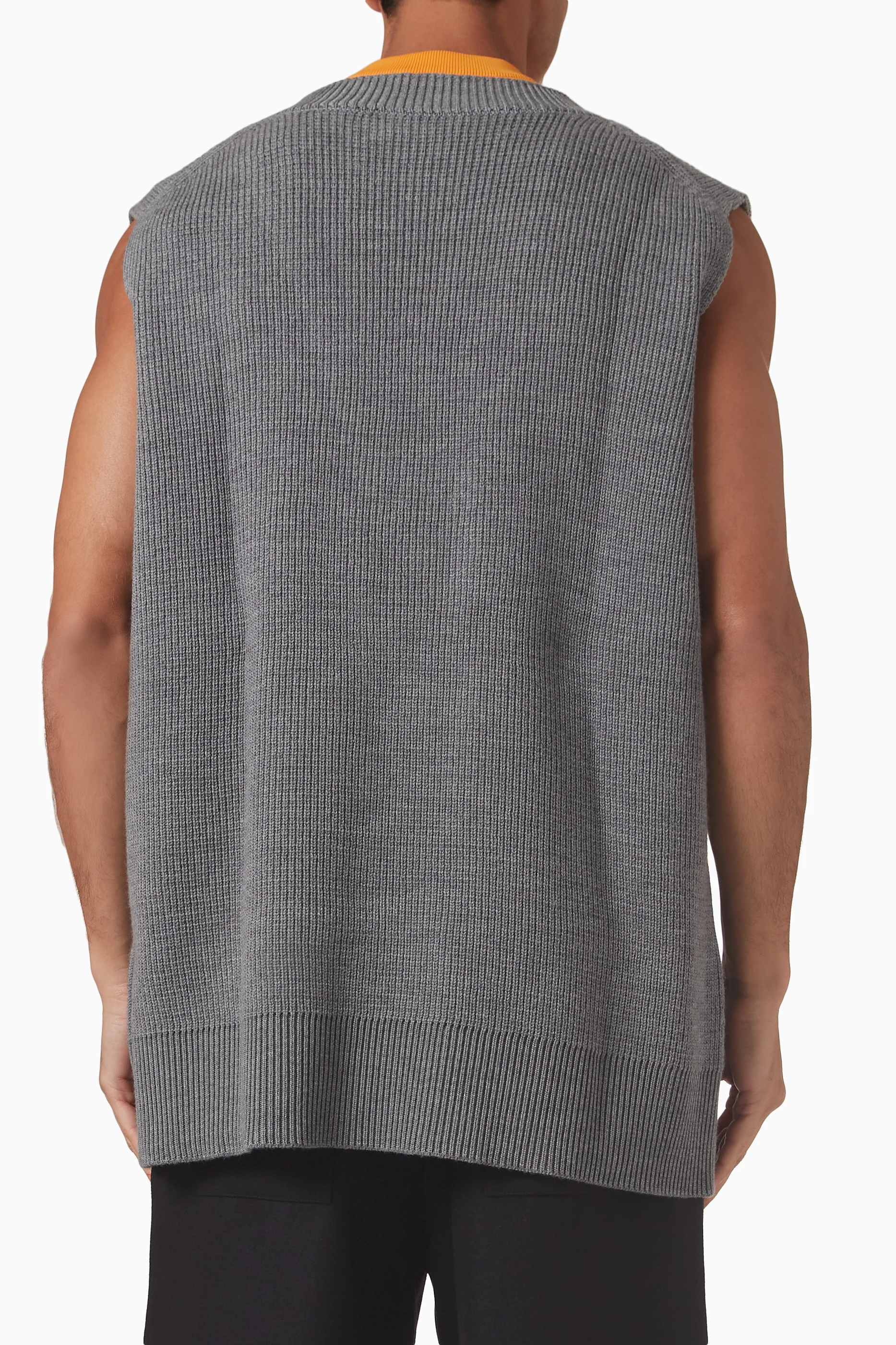 〓JIL SANDER〓 light-GREY カシミヤ knit vest Cashmere sweater vest in grey - Jil Sander | Mytheresa