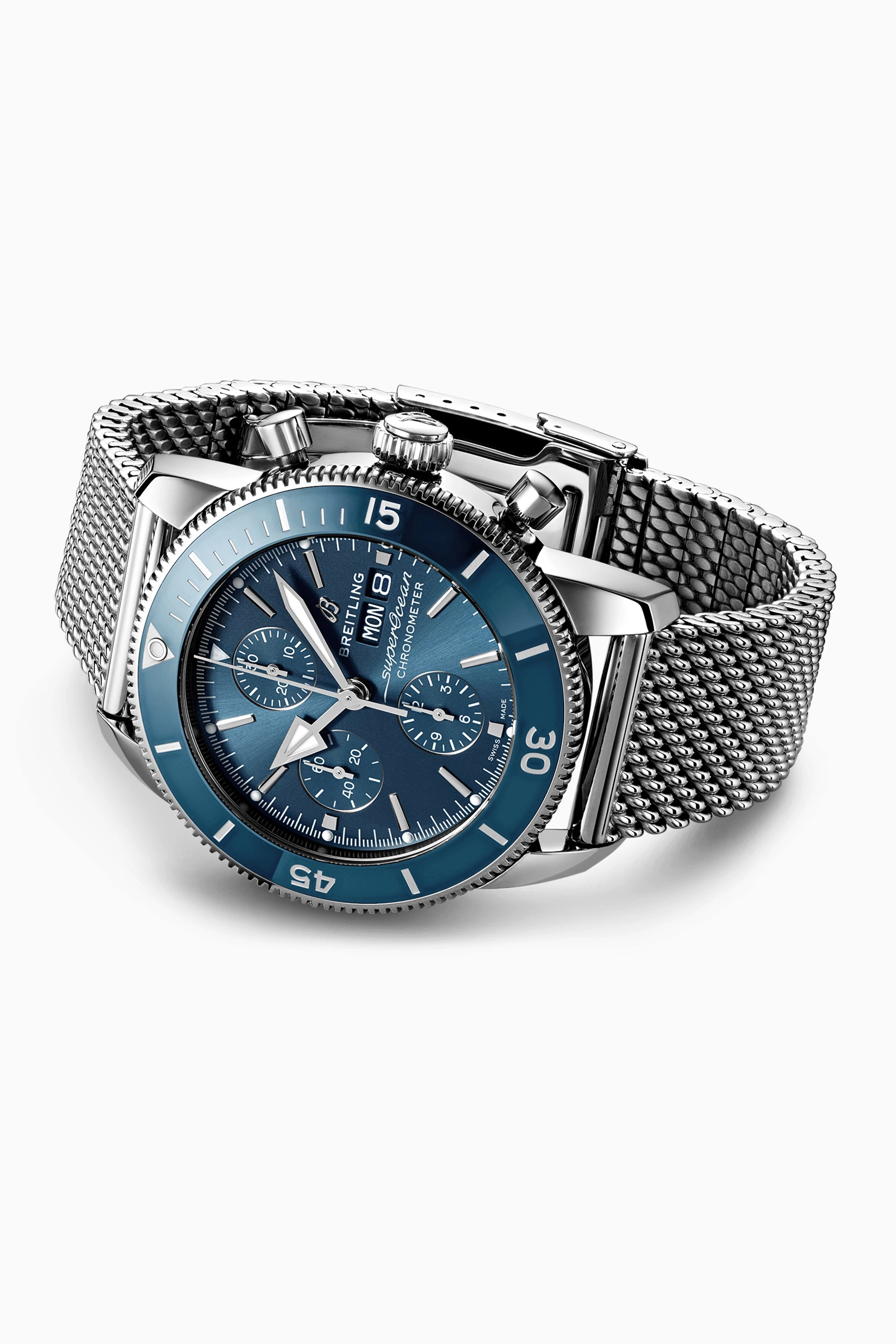 Breitling superocean chronograph blue sales