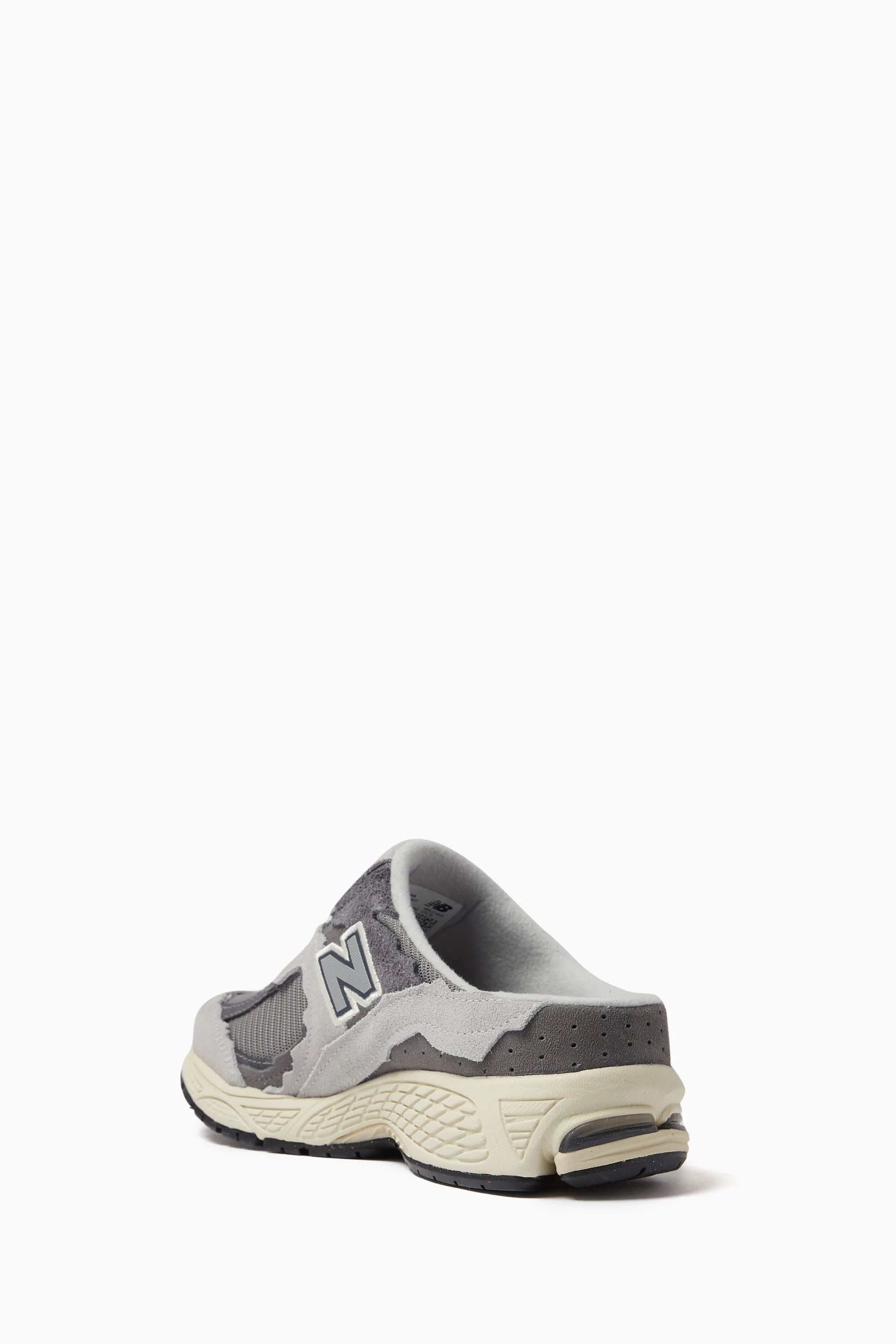 Buy New Balance Grey 2002 Sneaker Mules in Suede & Mesh For Women 