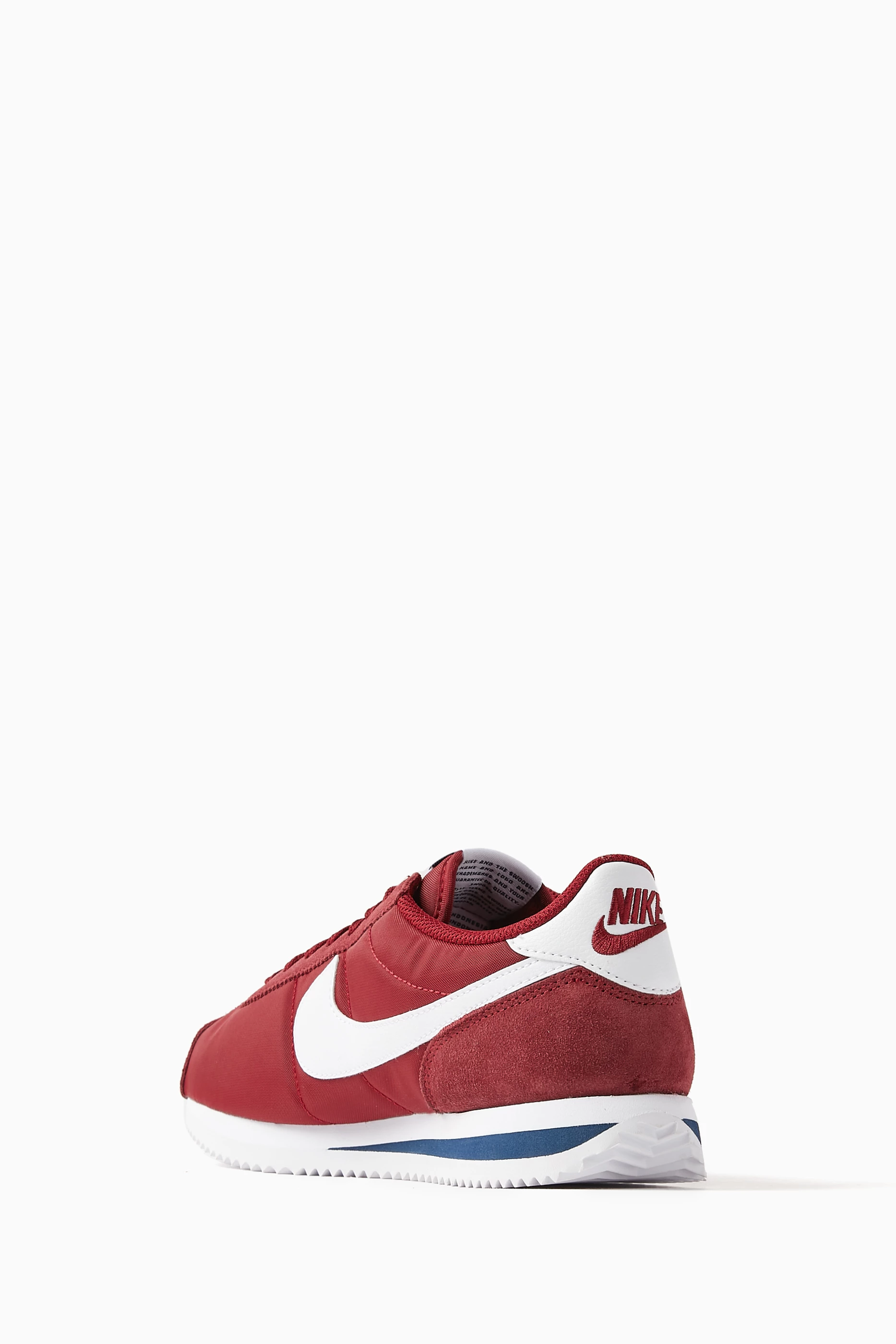 Buy Nike Red Cortez TXT Sneakers in Suede Nylon For Women Online Ounass Saudi