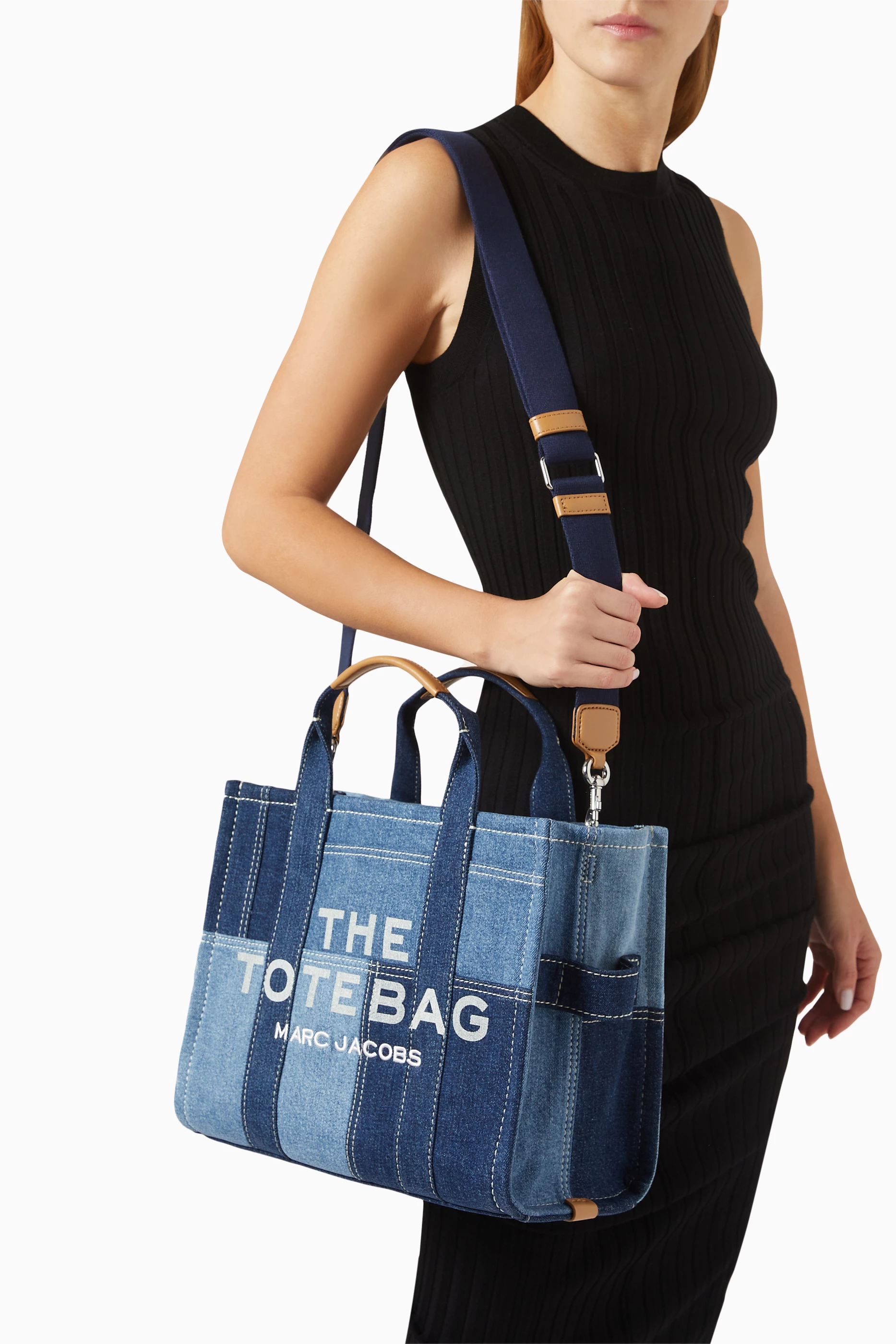 Buy Marc Jacobs Blue The Medium Tote Bag in Denim For Women