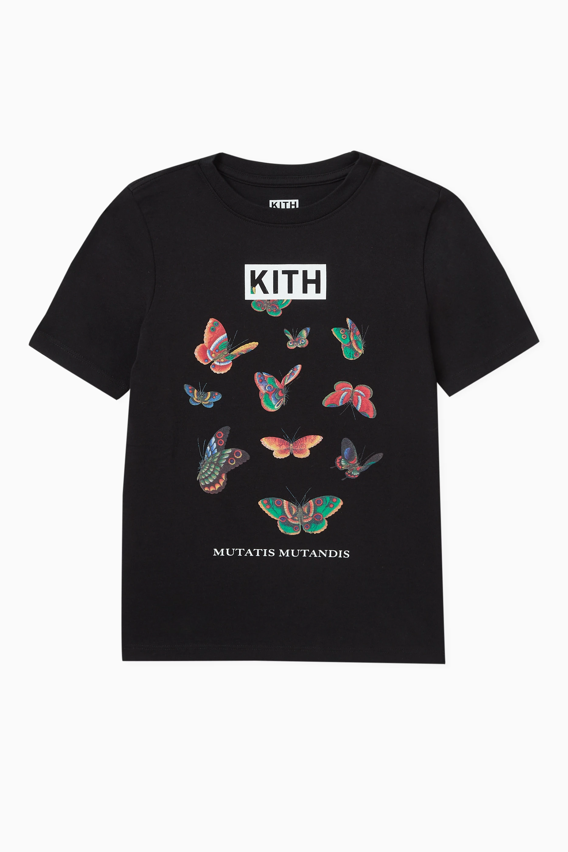 Buy Kith Black Butterfly Vintage T-shirt in Cotton For UNISEX