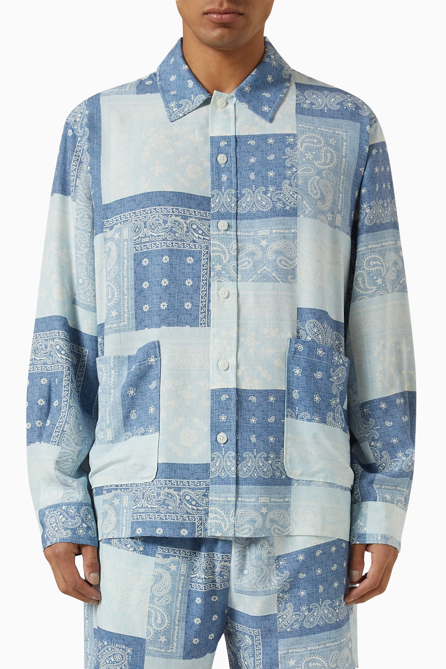 Kith Washed Paisley Long Sleeve シャツ