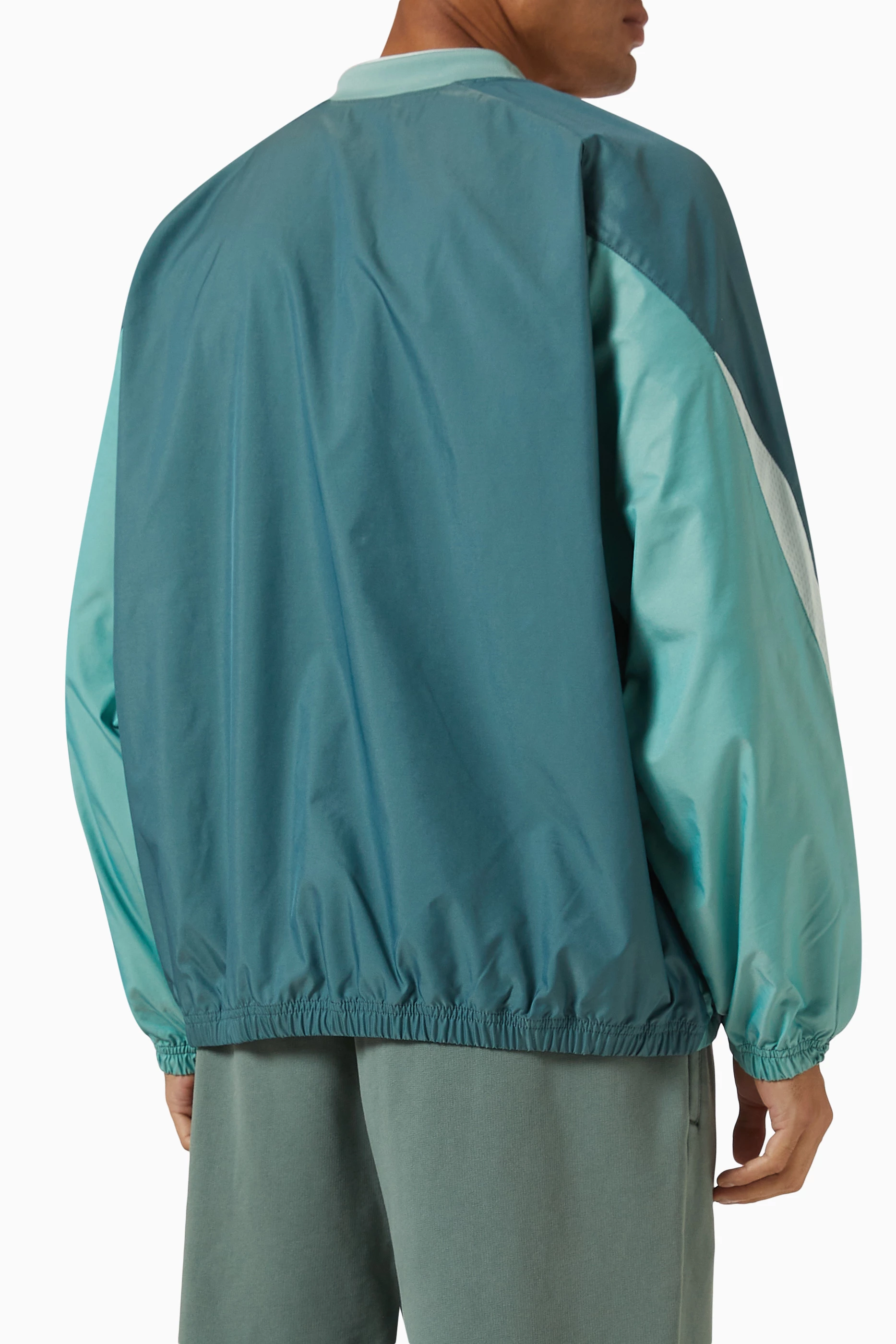 Buy Kith Green Dayton Combo Pullover in Nylon For Men Online