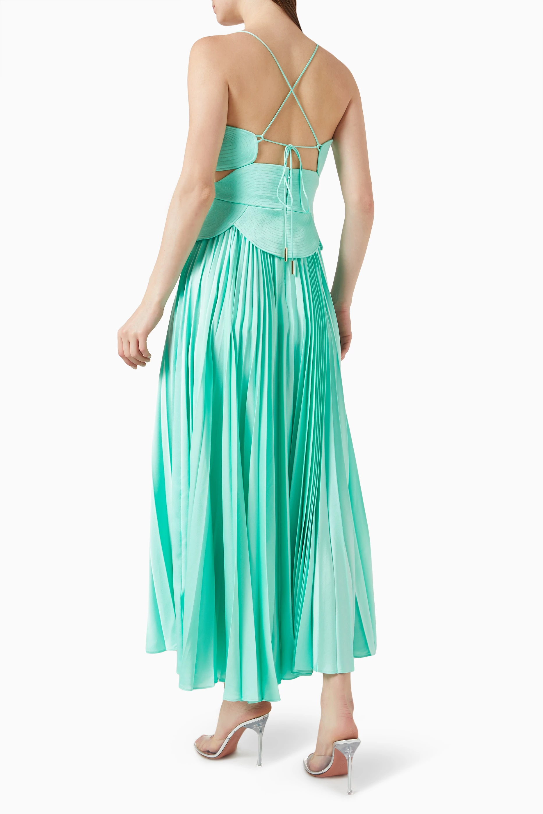 acler atholton midi dress in arctic mint Atholton Midi Dress by Acler
