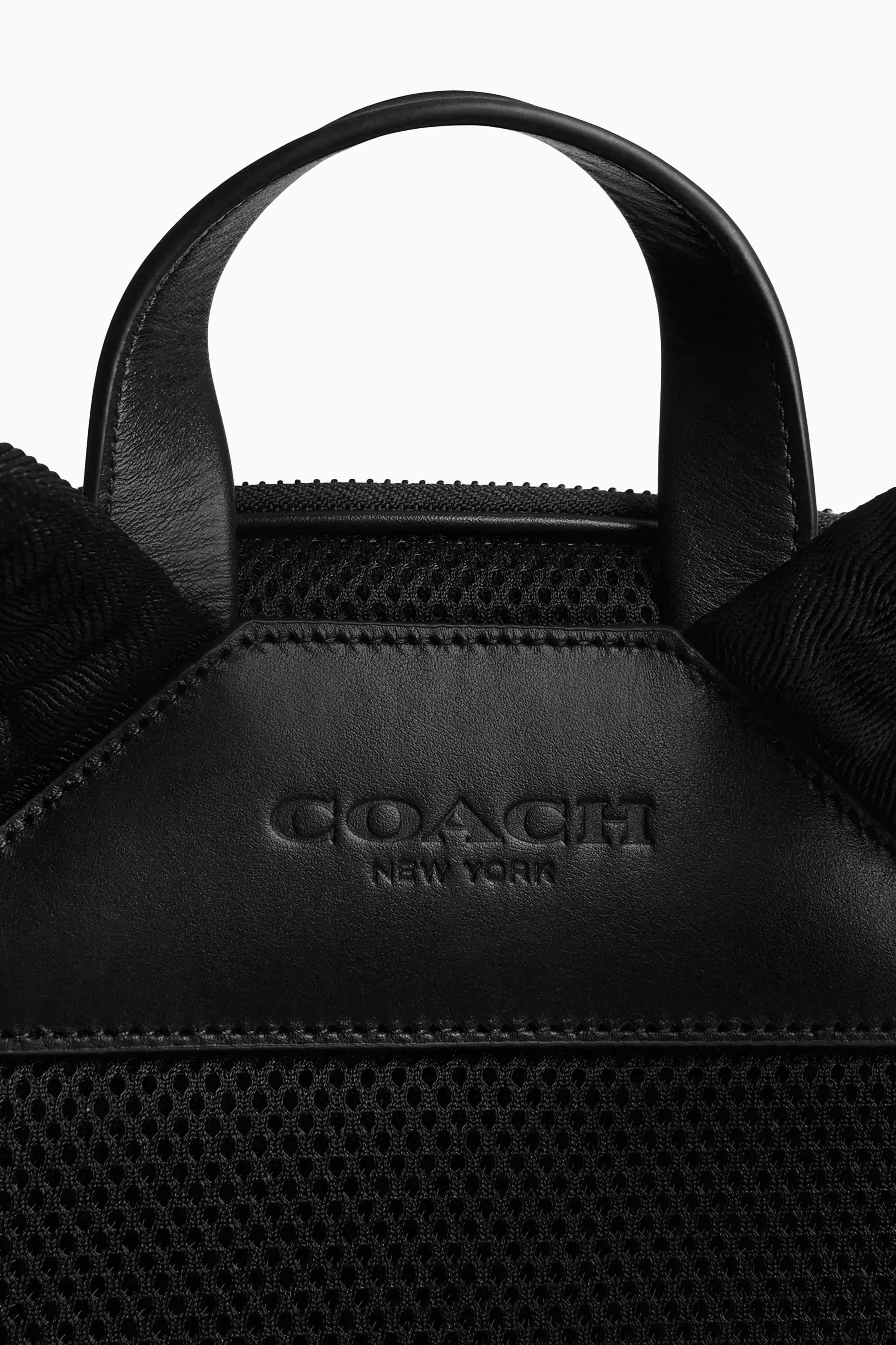 Coach mens backpack leather best sale