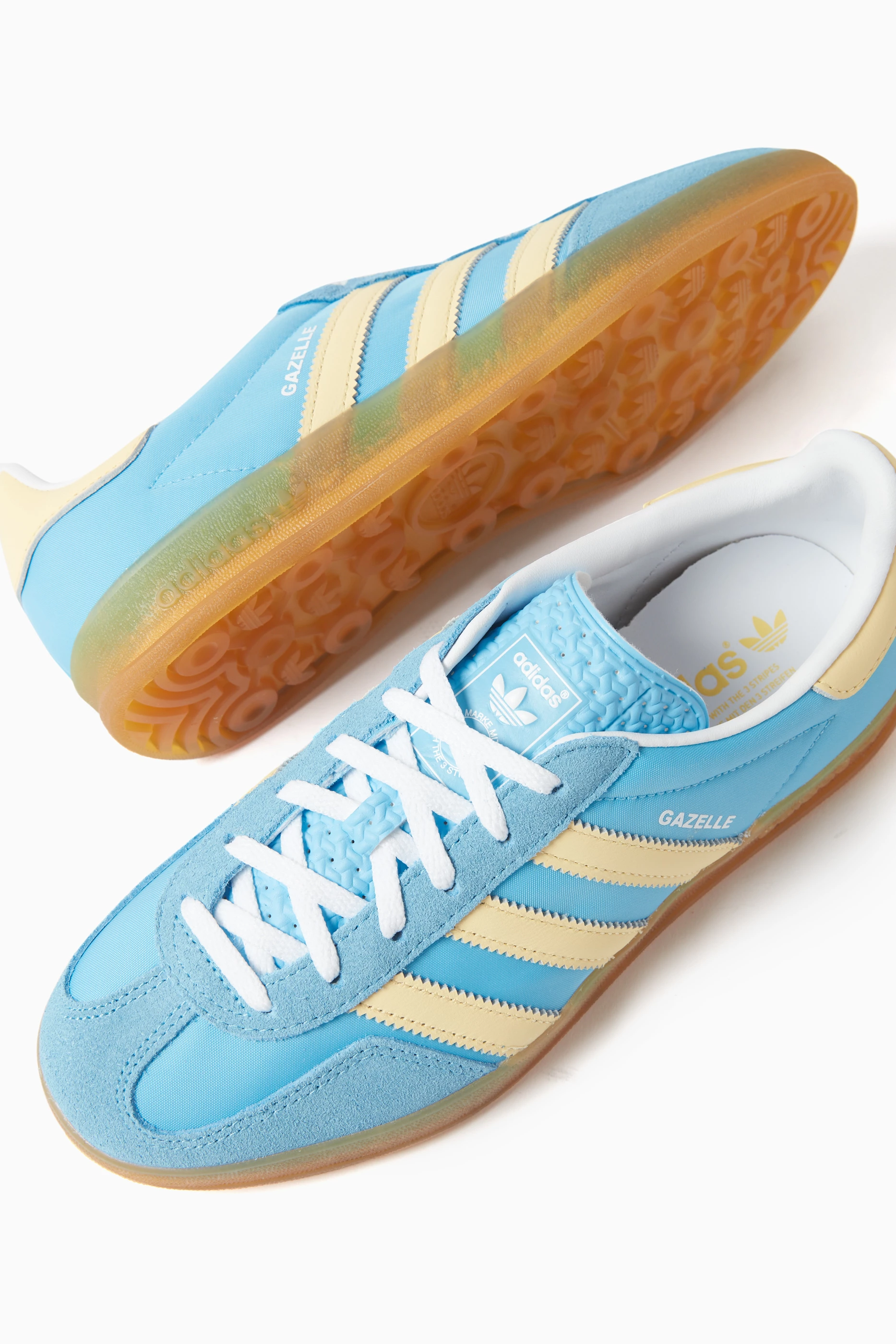 adidas gazelle silver green womens adidas Gazelle 'Blue Cloud White' Men's Shoes 11.5 main image 1