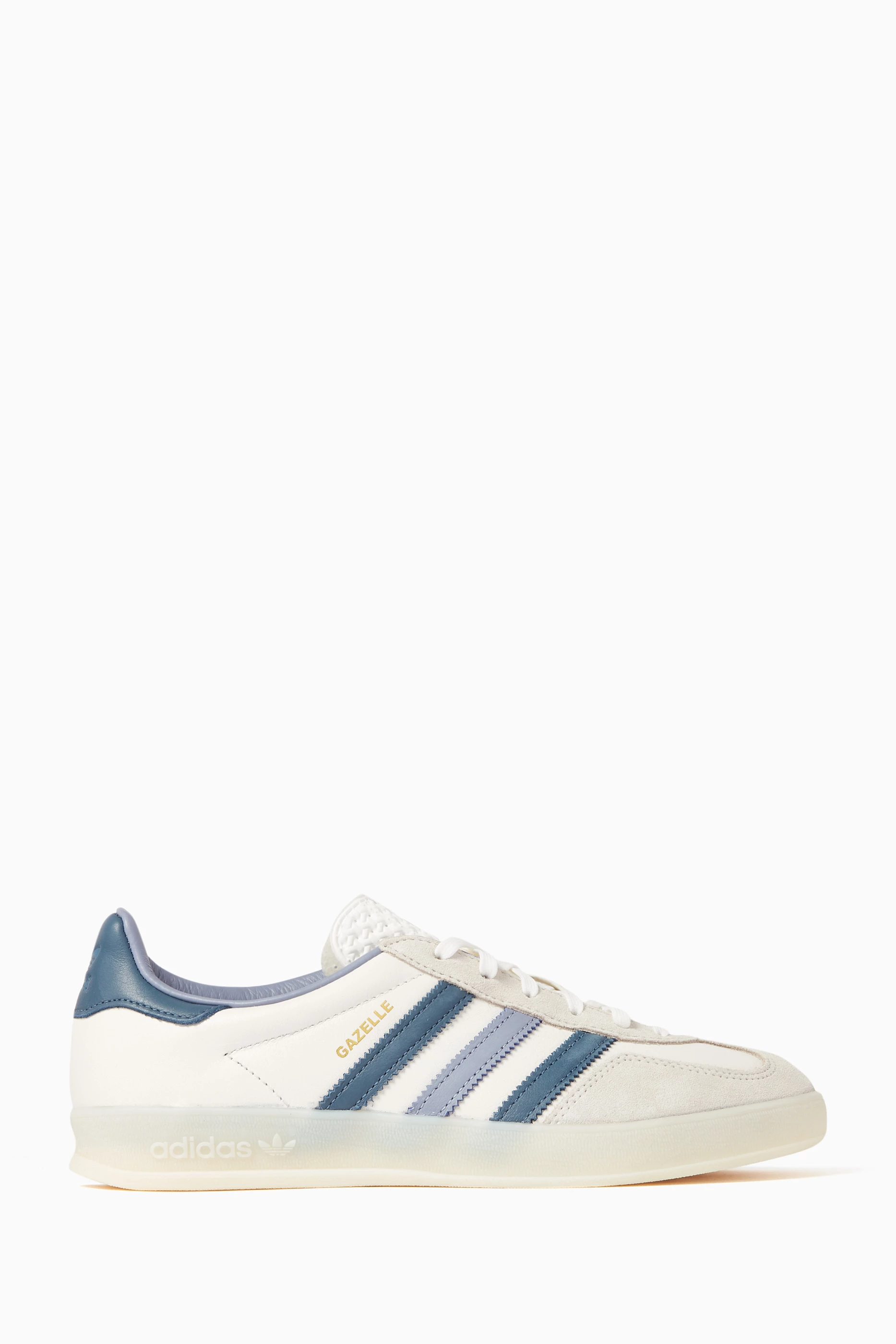 Adidas Gazelle Indoor Trainers White Navy Buy Adidas Blue