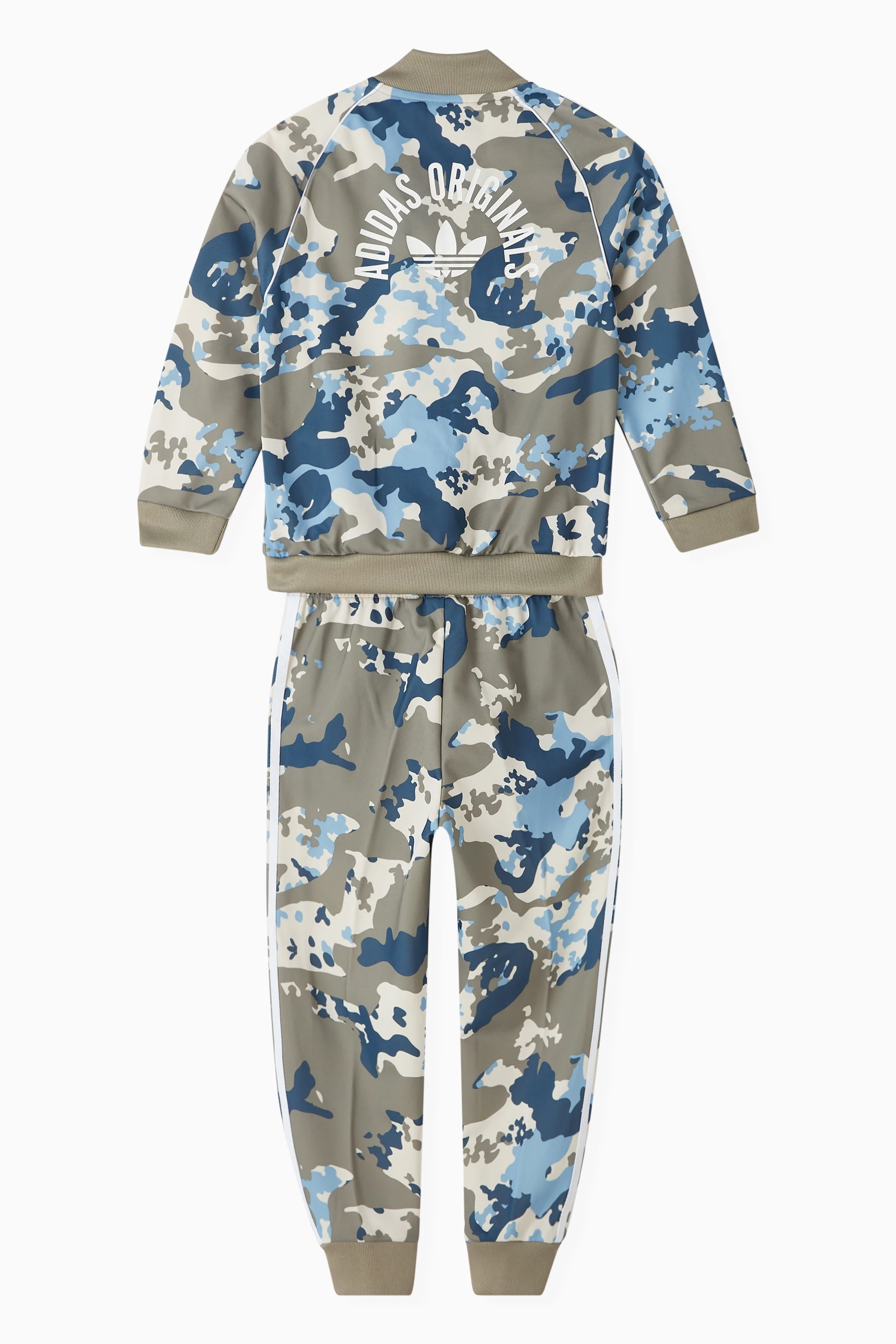 Adidas grey camo tracksuit on sale