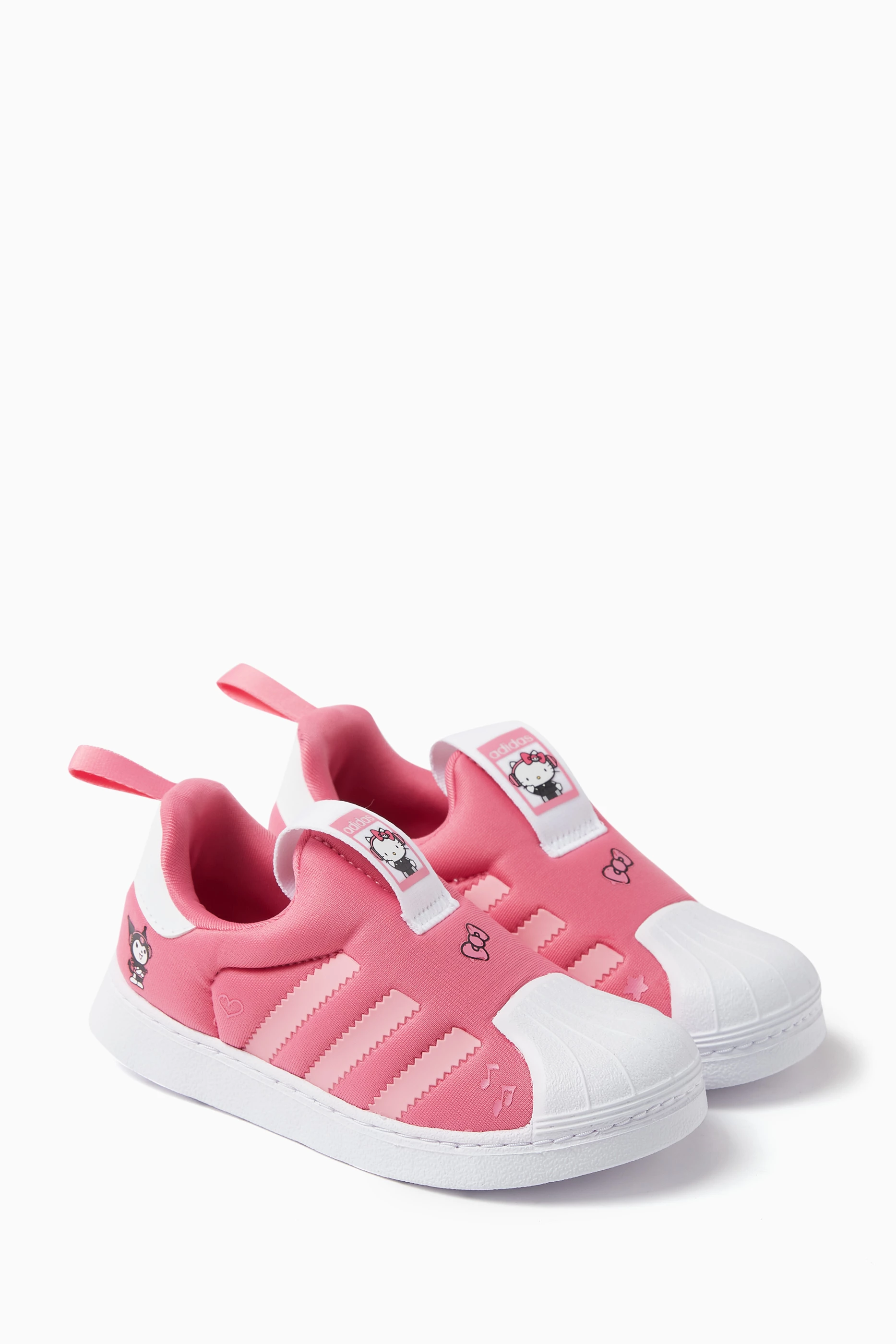 Buy adidas Pink x Hello Kitty & Friends Superstar 360 Sneakers in Lycra For  Kids Online | Ounass Saudi