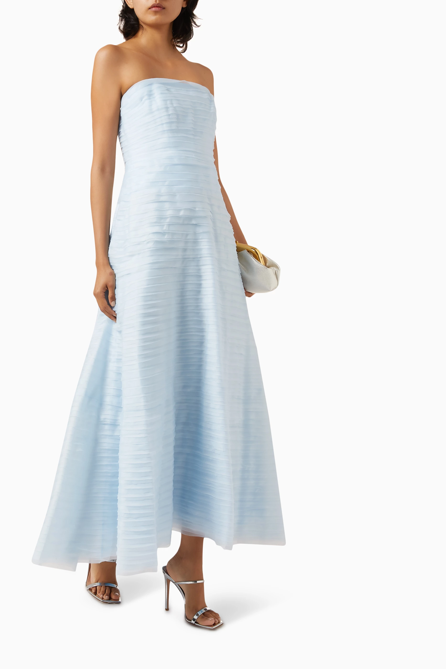 Buy Aje Blue Soundscape Maxi Dress For Women Online | Ounass Saudi