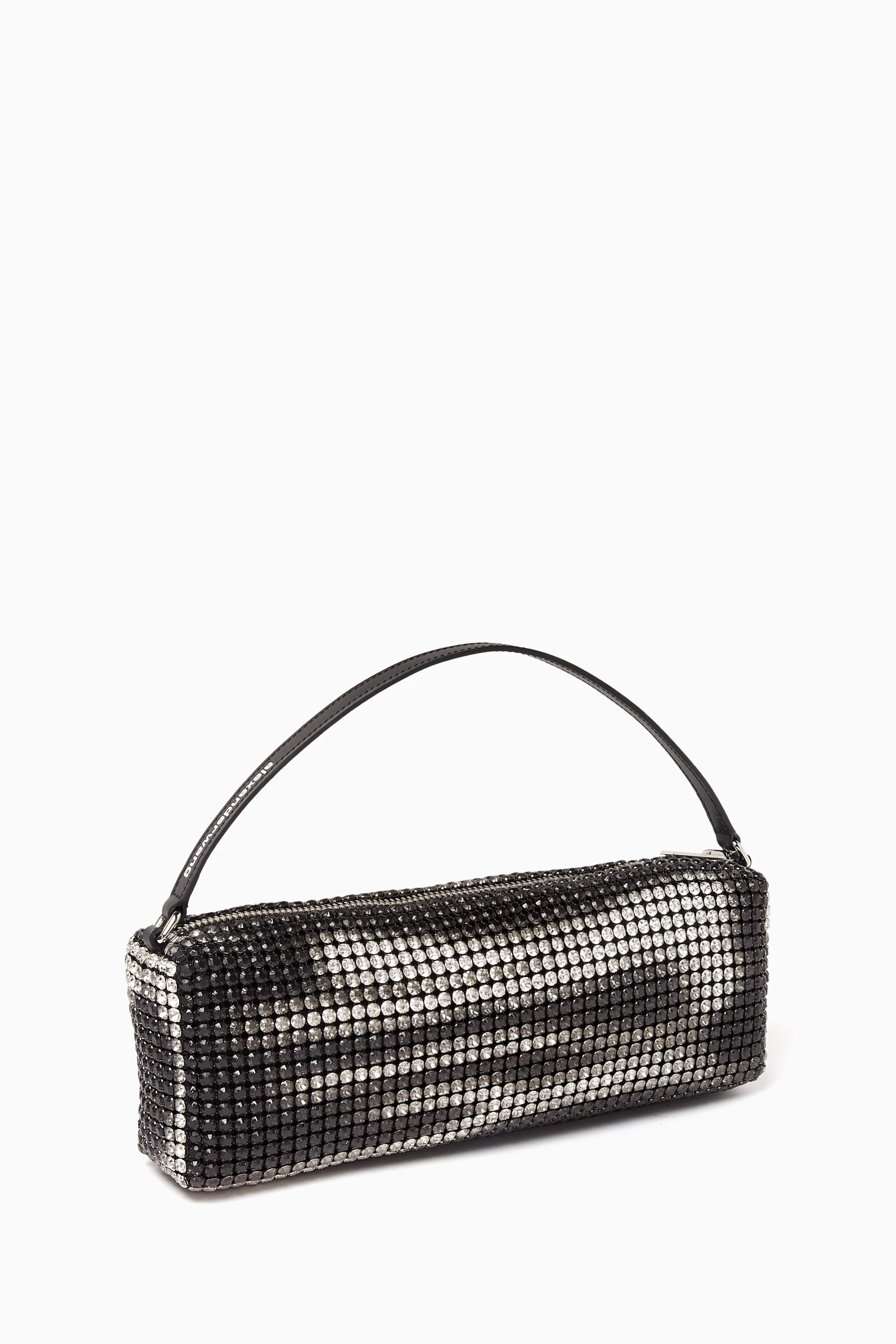 Buy Alexander Wang Black Heiress Flex Embellished Shoulder Bag in