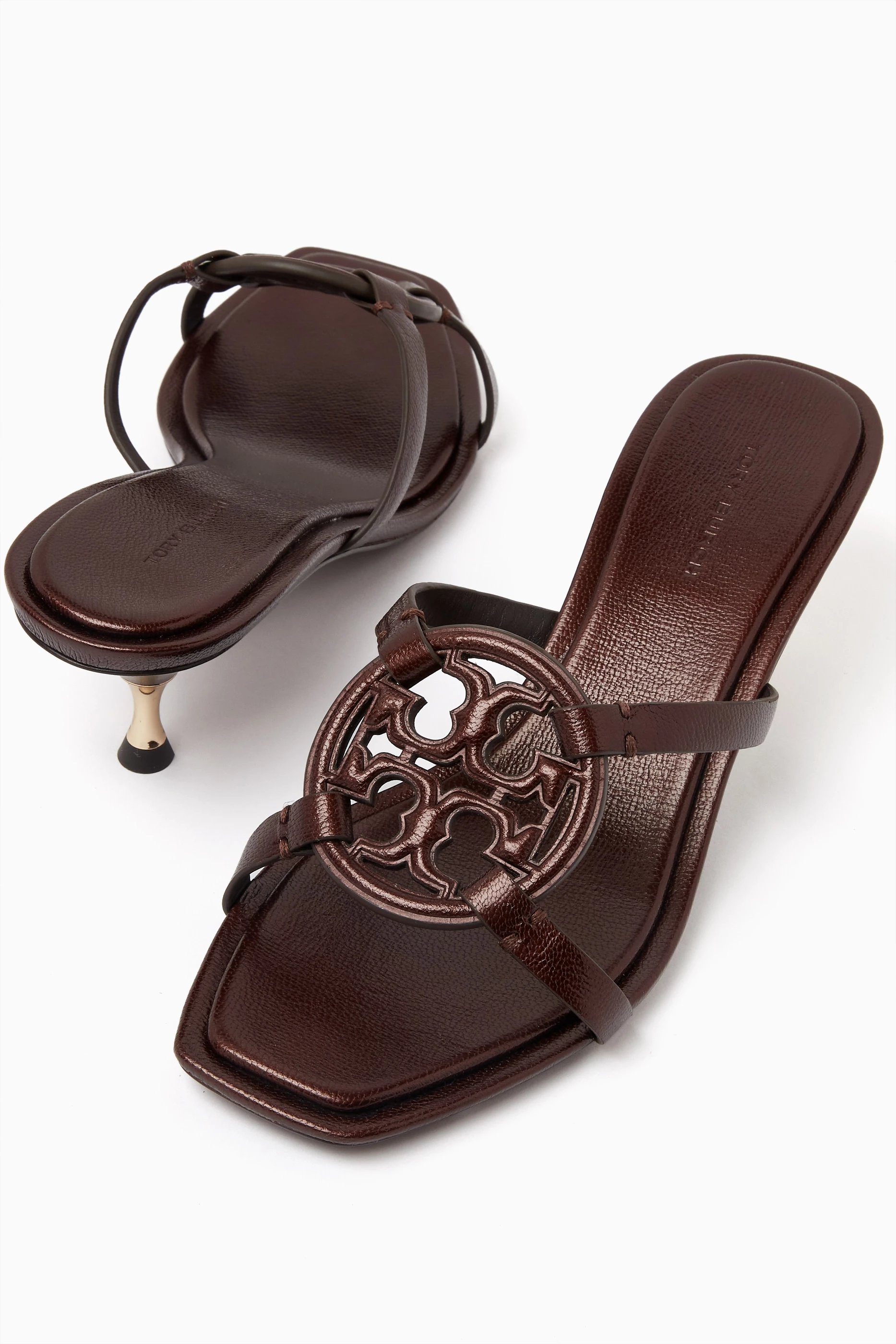 Tory burch burgundy sandals on sale