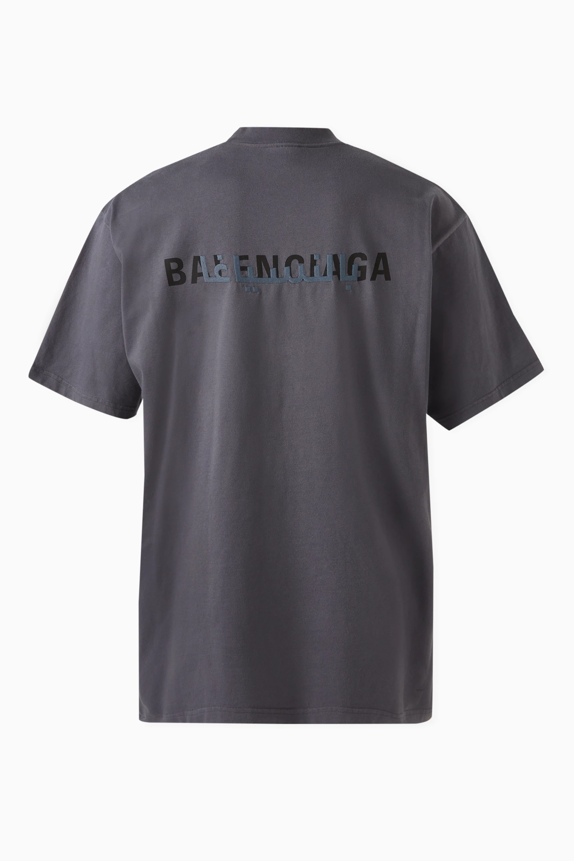 Buy Balenciaga Grey Unisex Ramadan Medium fit T shirt in Vintage Jersey For UNISEX Online Ounass Saudi