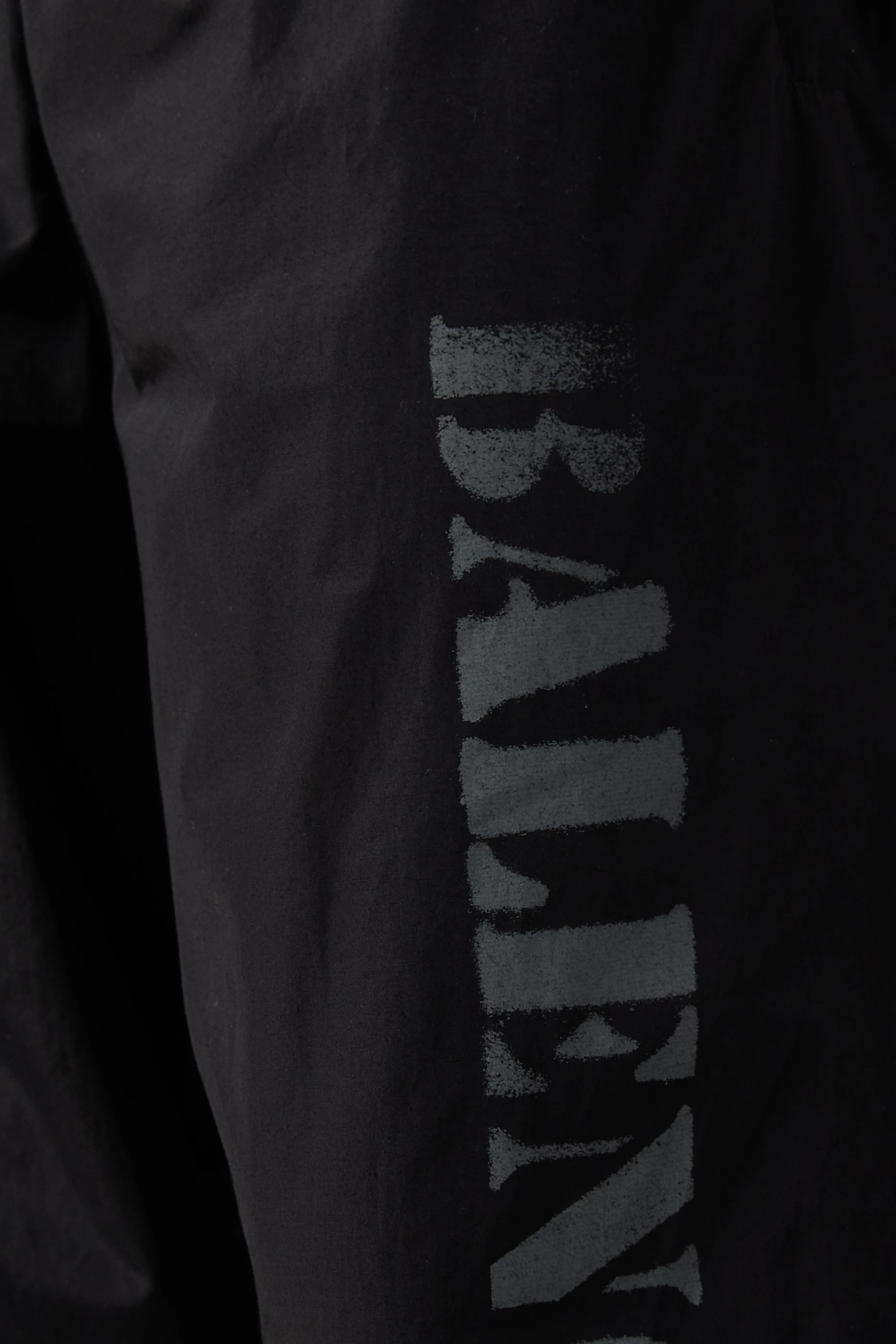 Buy Balenciaga Black Stencil Type Tracksuit Pants in Techno