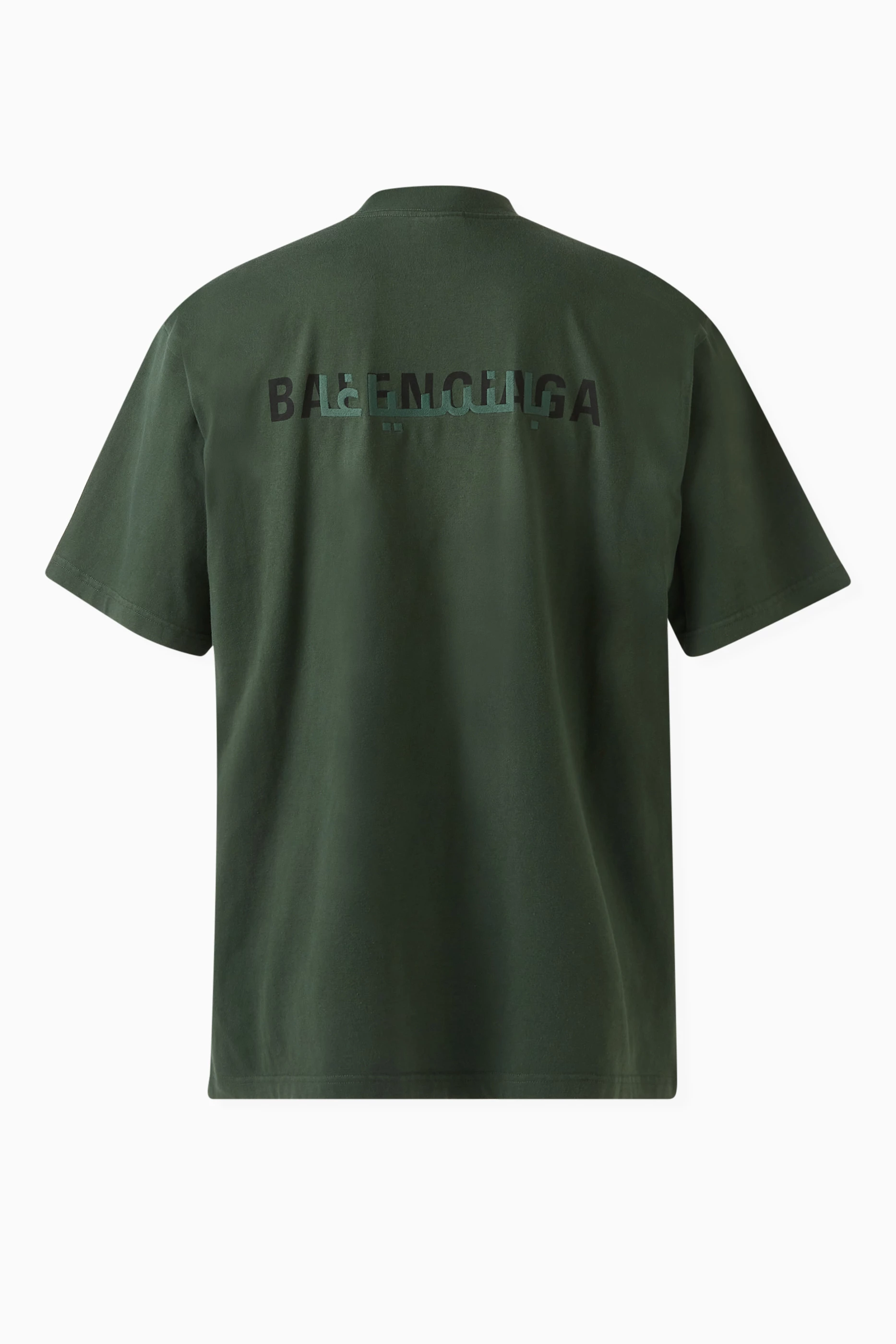 Green balenciaga t shirt shop
