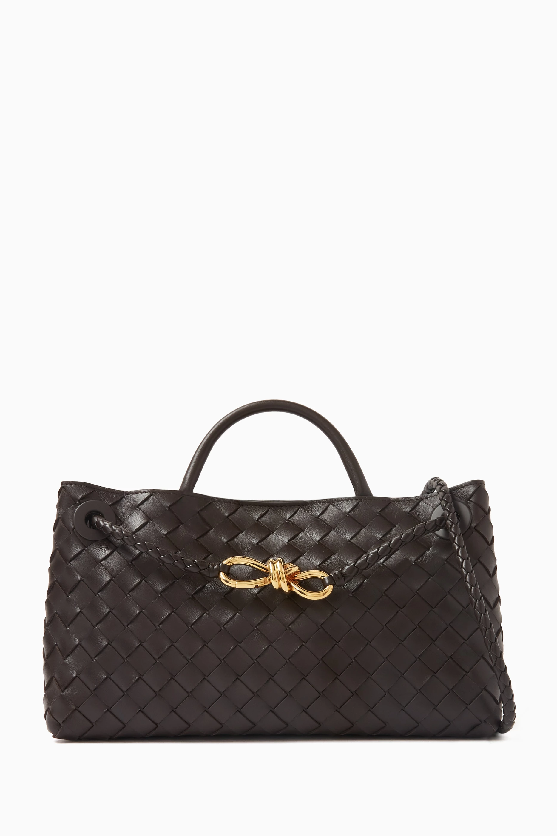 ワンピース BOTTEGA VENETA Women Tops 631323VKWM0 1092 black Buy Bottega Veneta Black Small East/West Andiamo Top-handle