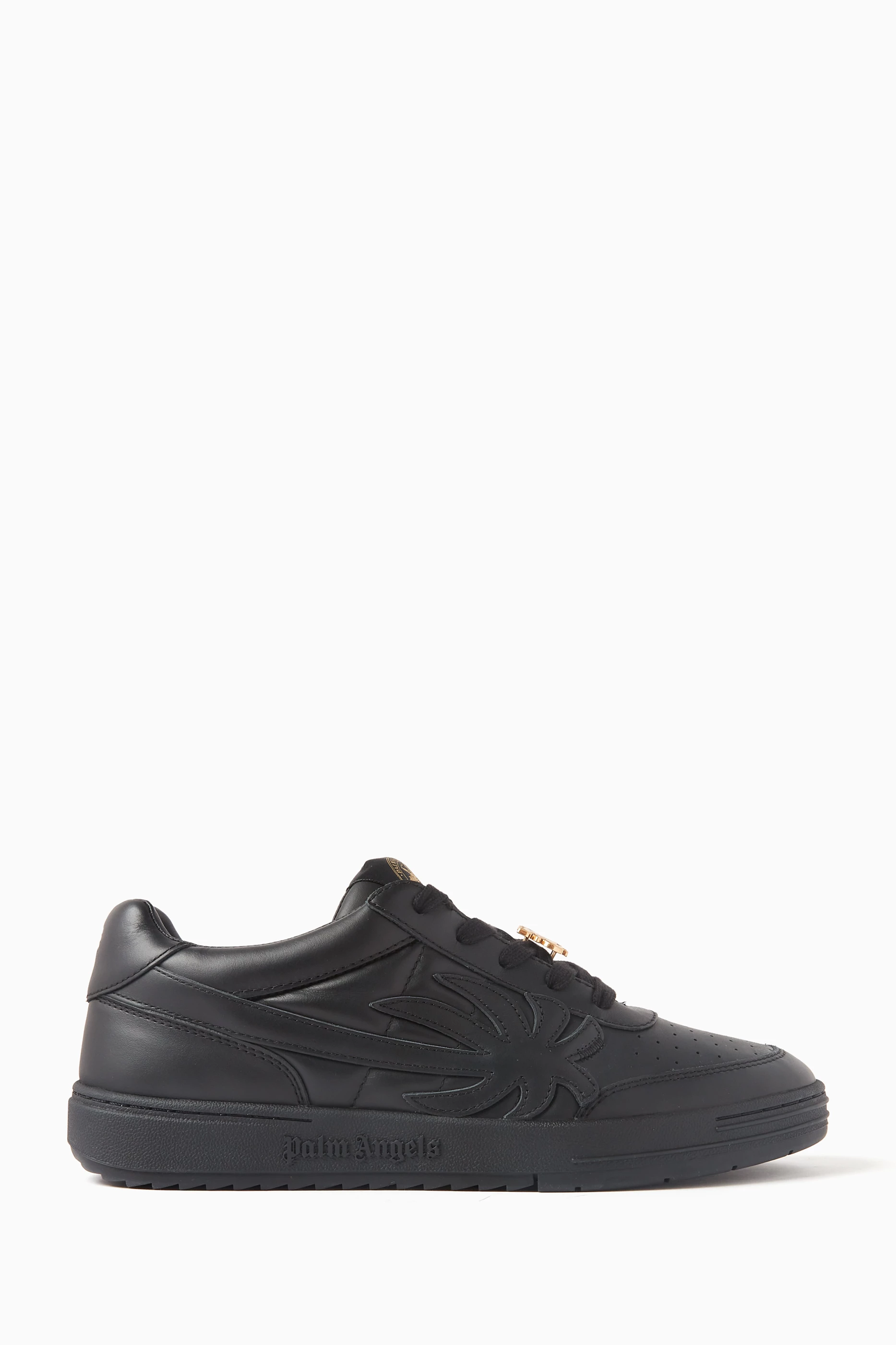 Buy Palm Angels Black Palm Beach University Sneakers in