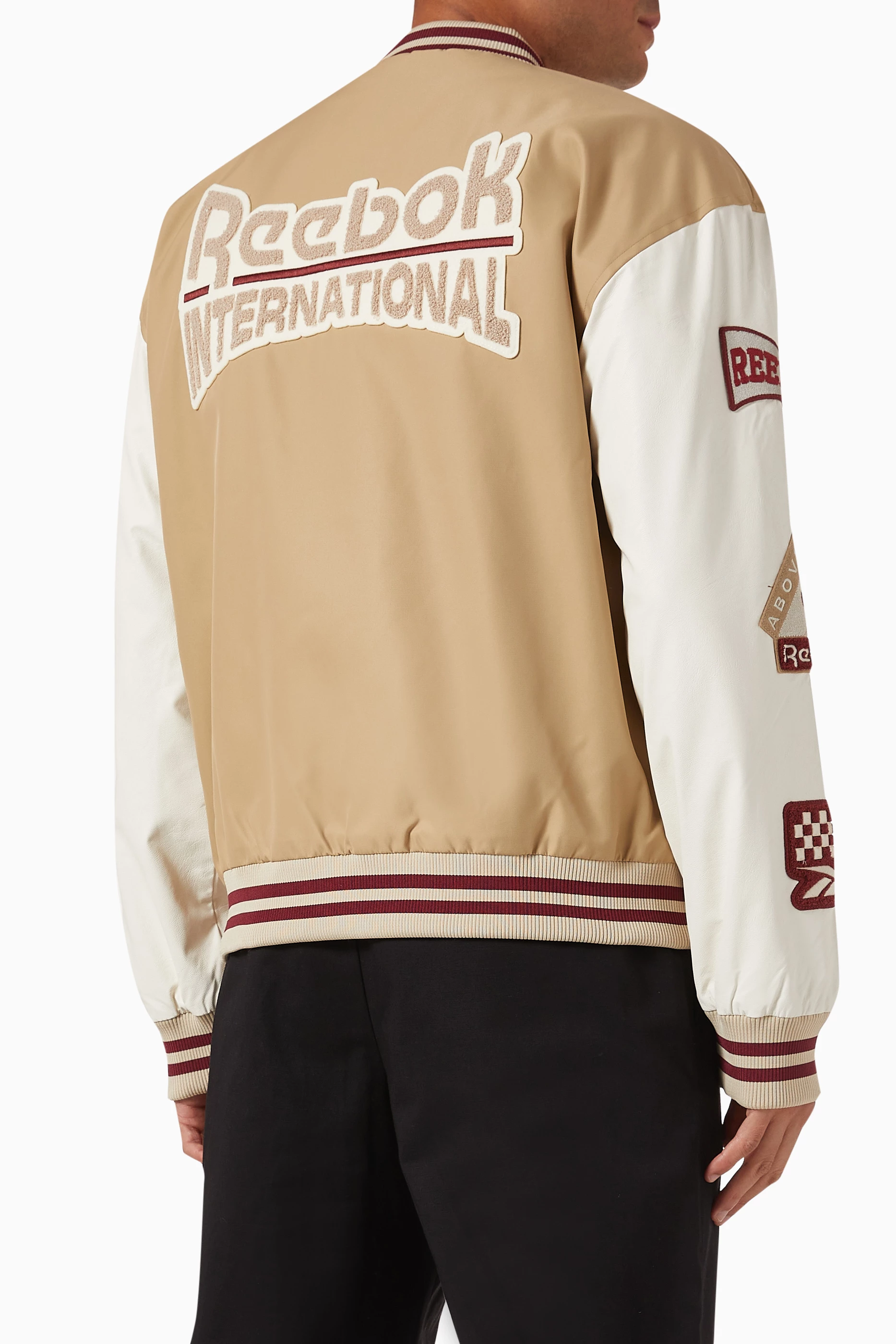 Reebok varsity jacket top