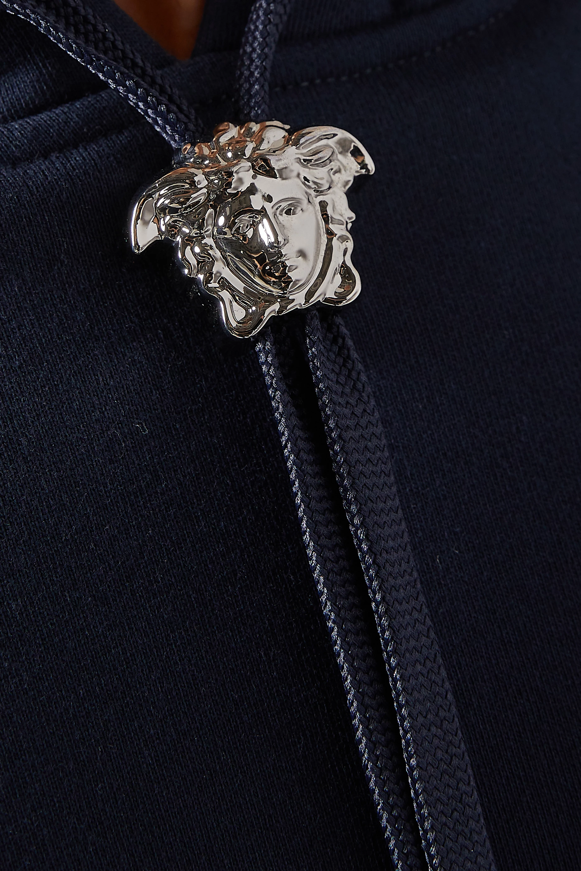 Buy Versace Blue Medusa Hoodie in Cotton For Men Online Ounass Saudi