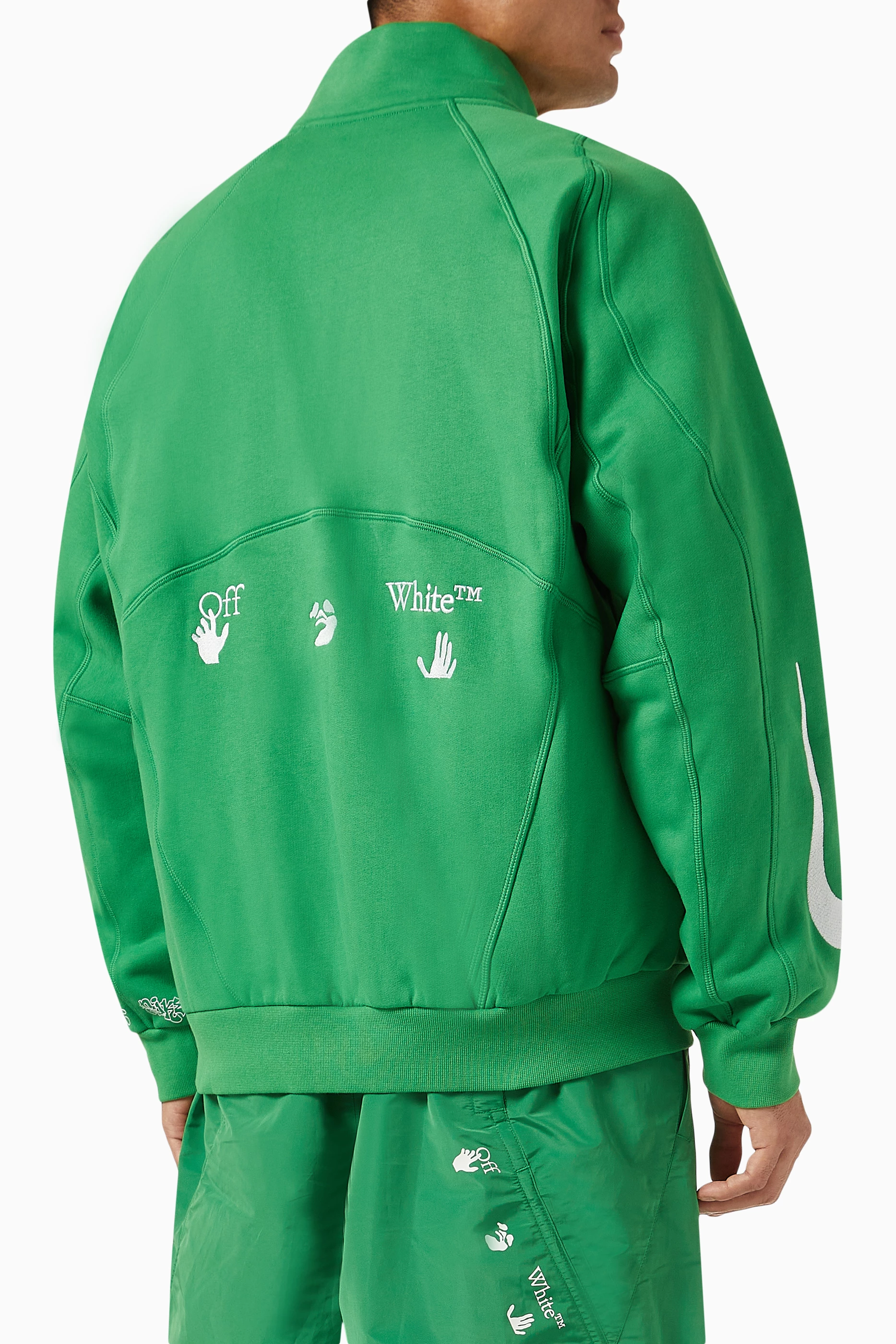 Off white nike track jacket deals