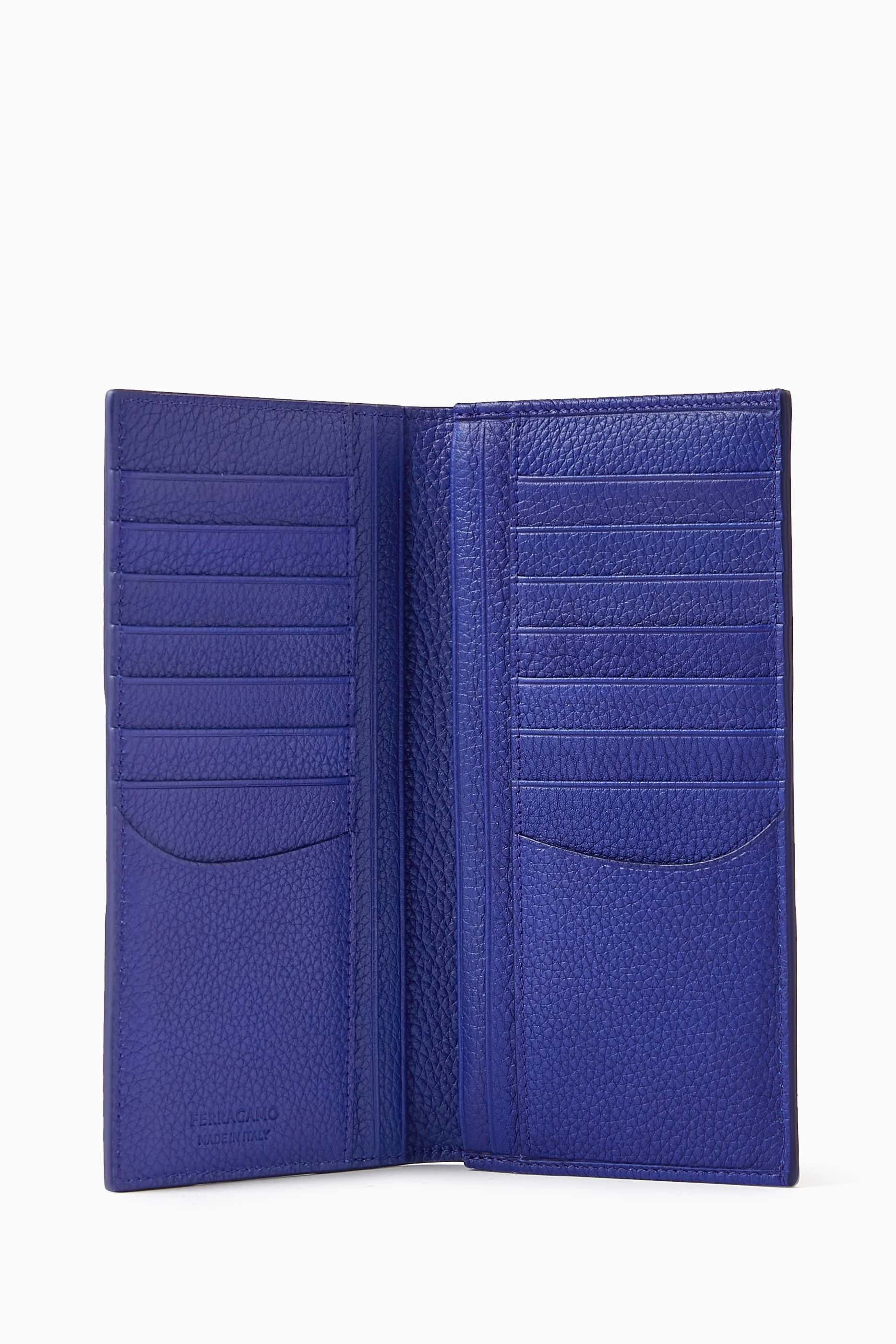 Ferragamo blue wallet cheap