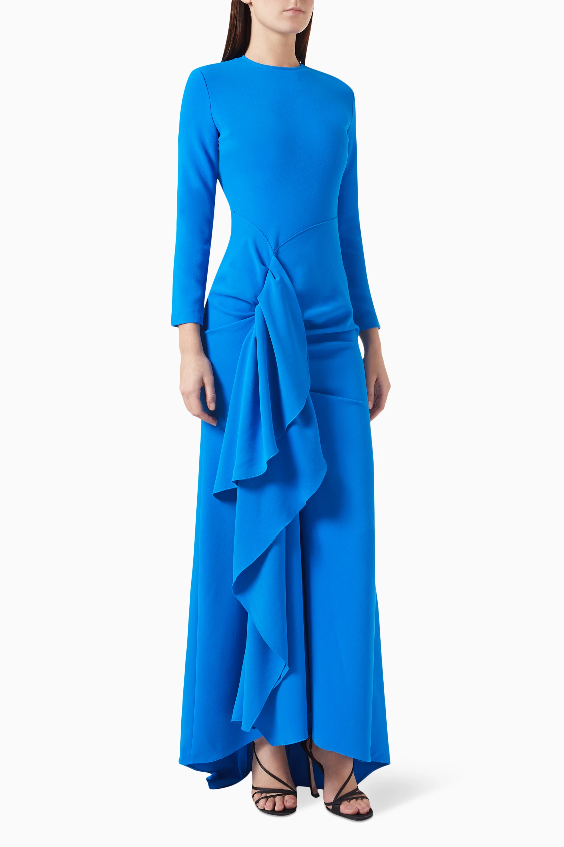 ワンピース SOLACE LONDON Morgan Maxi Dress\nWoven Crepe SOLACE LONDON Morgan draped crepe maxi dress | Harvey Nichols