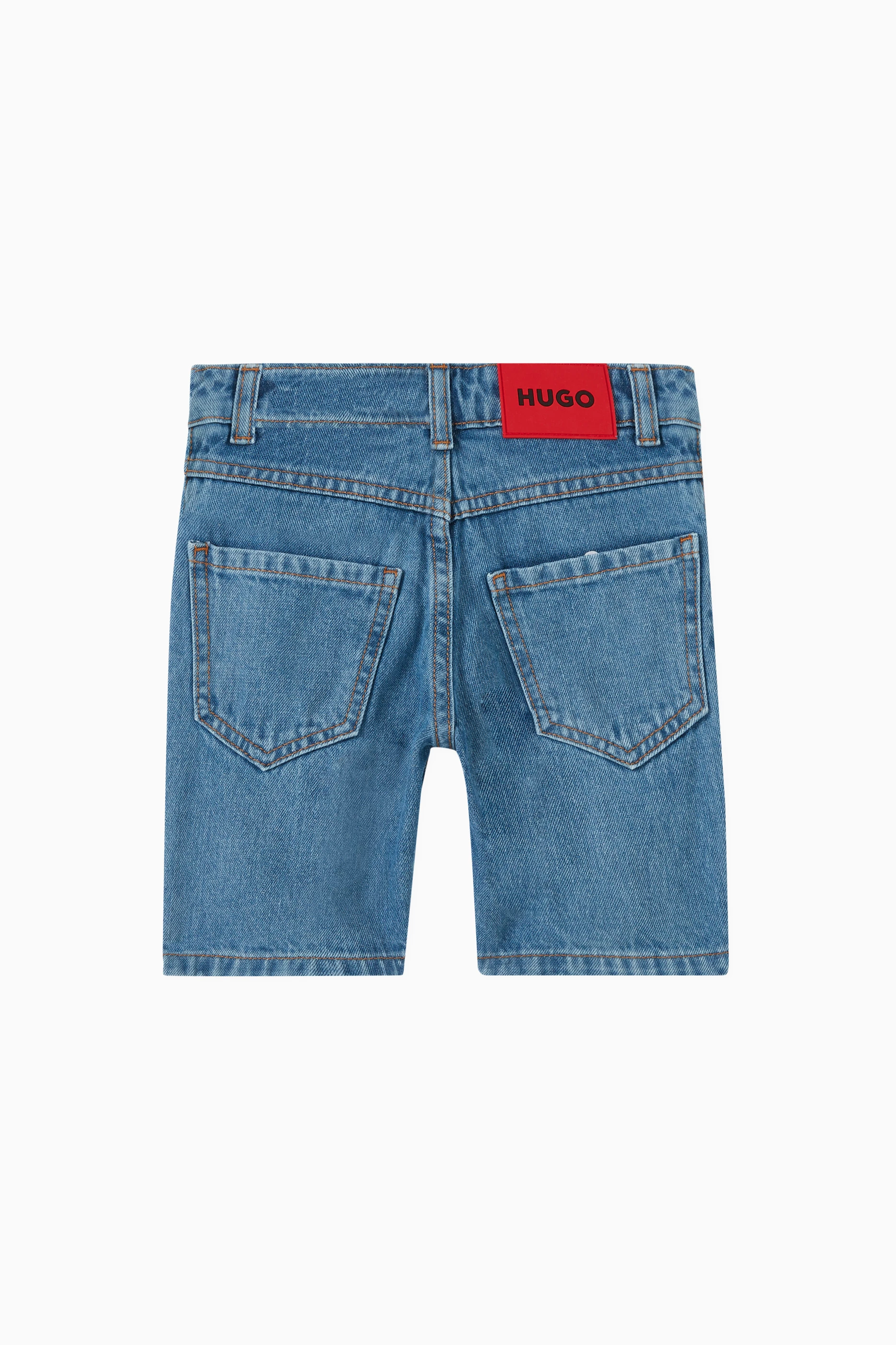 Hugo boss jean shorts hot sale