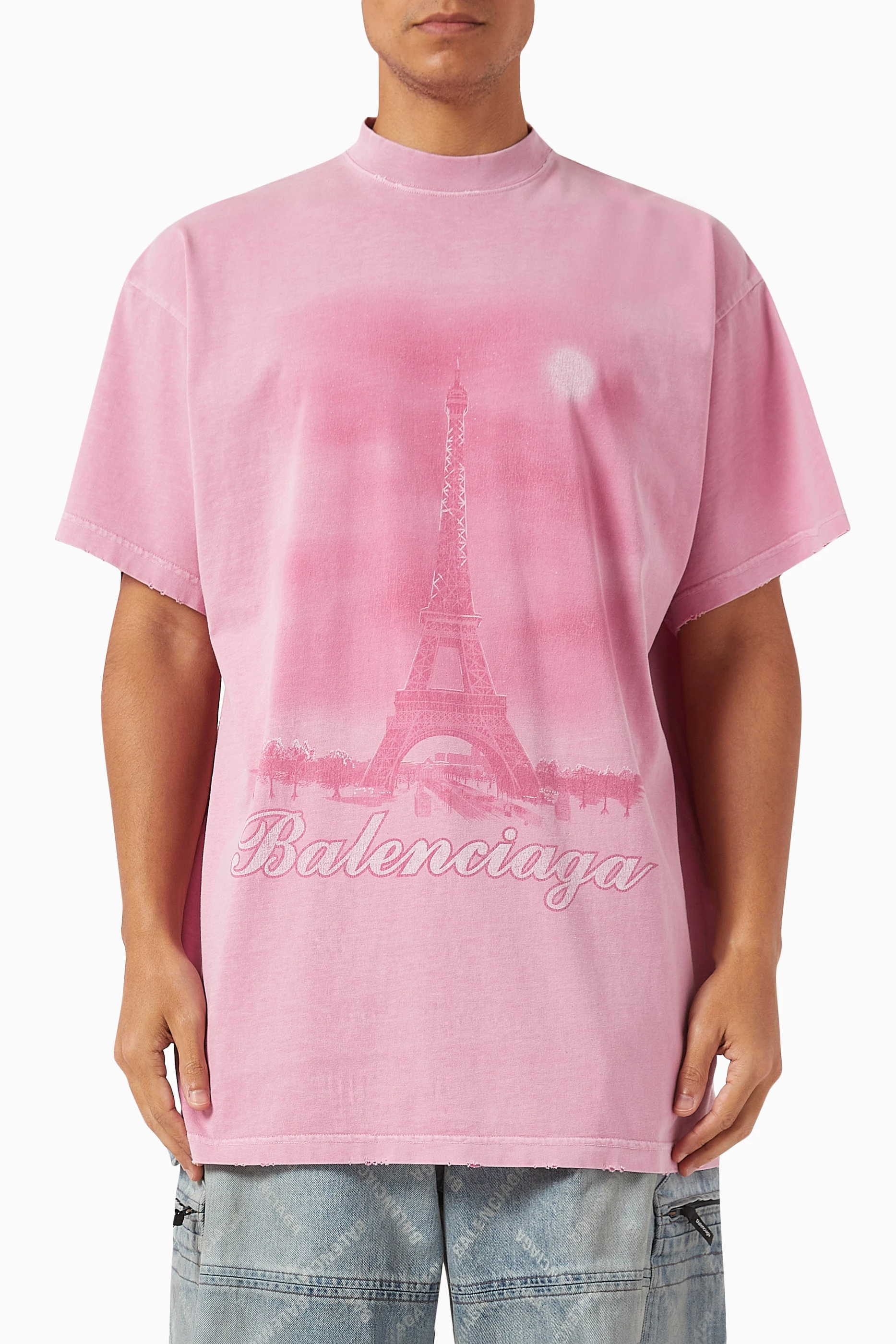 Paris T Shirt Balenciaga Rose Homme Buy Balenciaga Pink Unisex