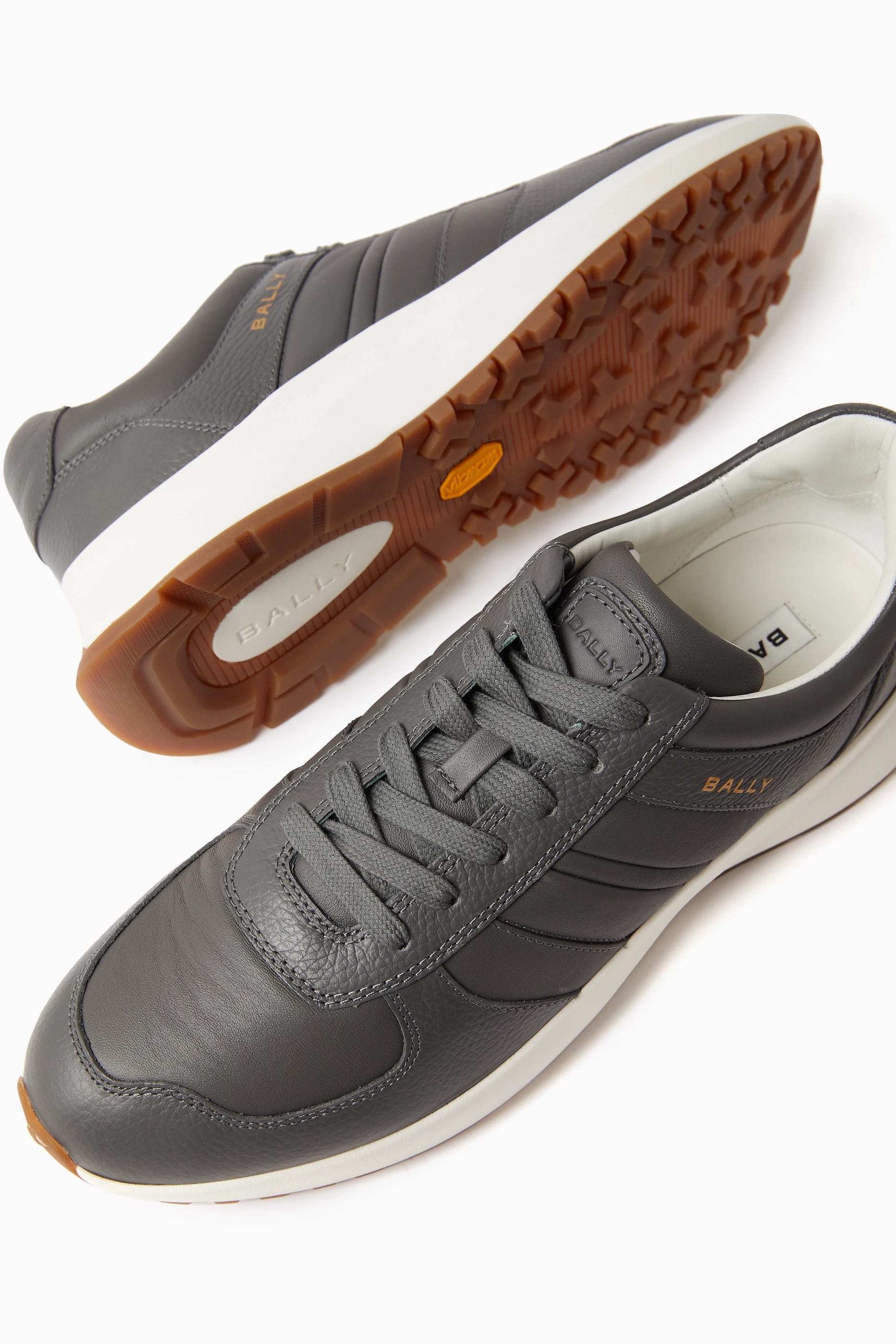 スニーカー Bally Sneaker Darsyl Bally Darsyl Grained Leather Low-Top Sneakers, Brand Size 5