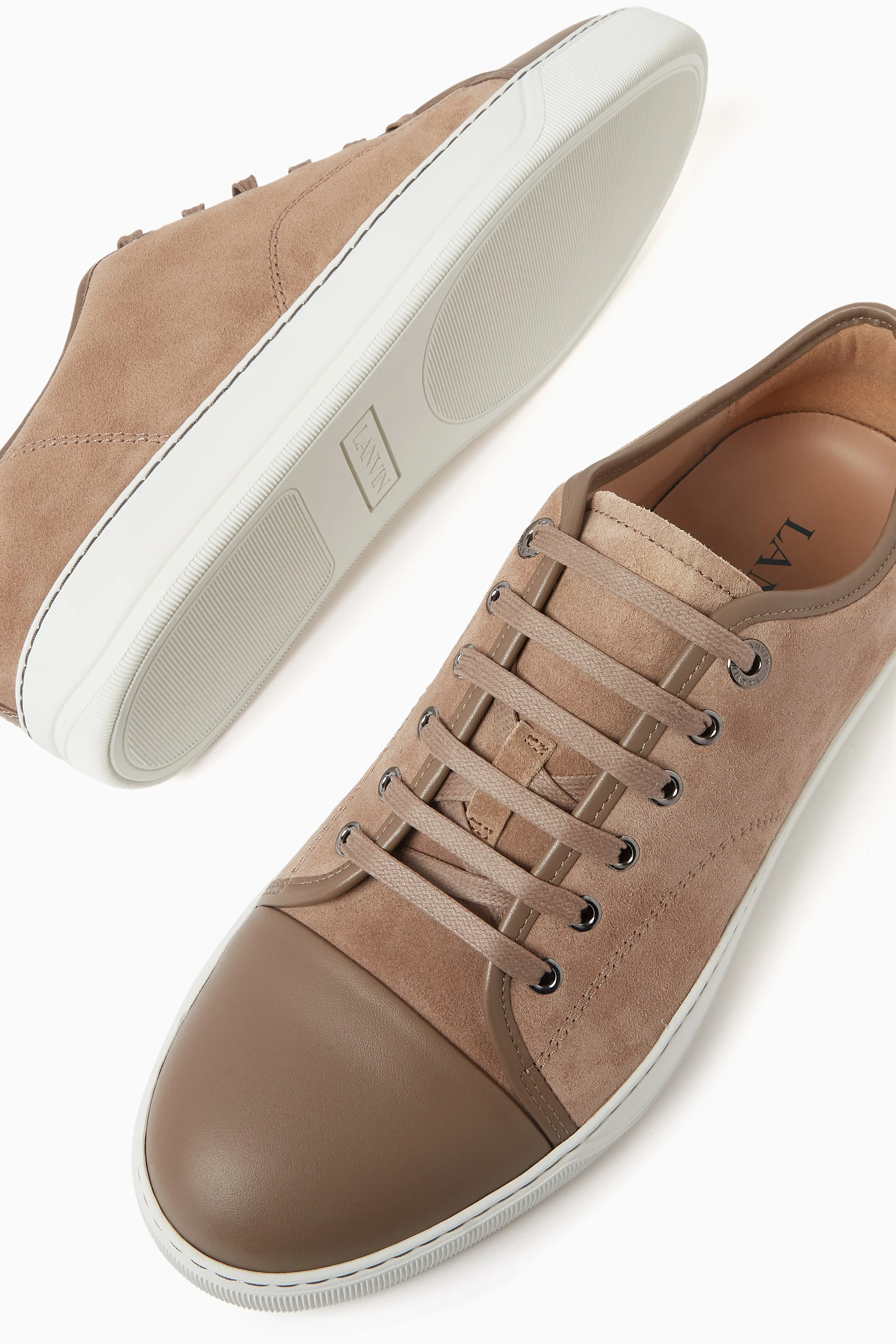 Lanvin dbb1 suede calfskin sneaker online