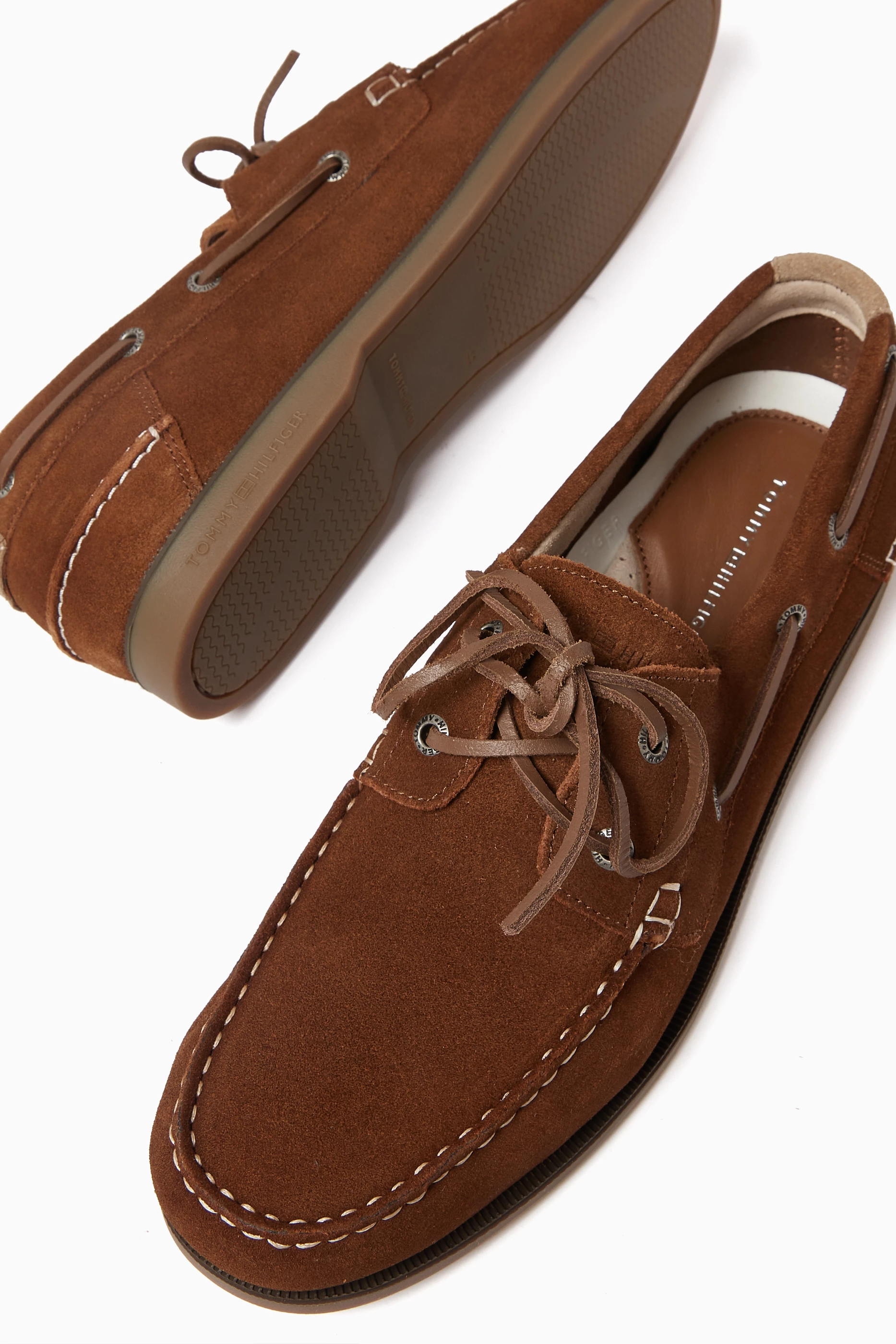 Tommy hilfiger suede boat shoes cheap