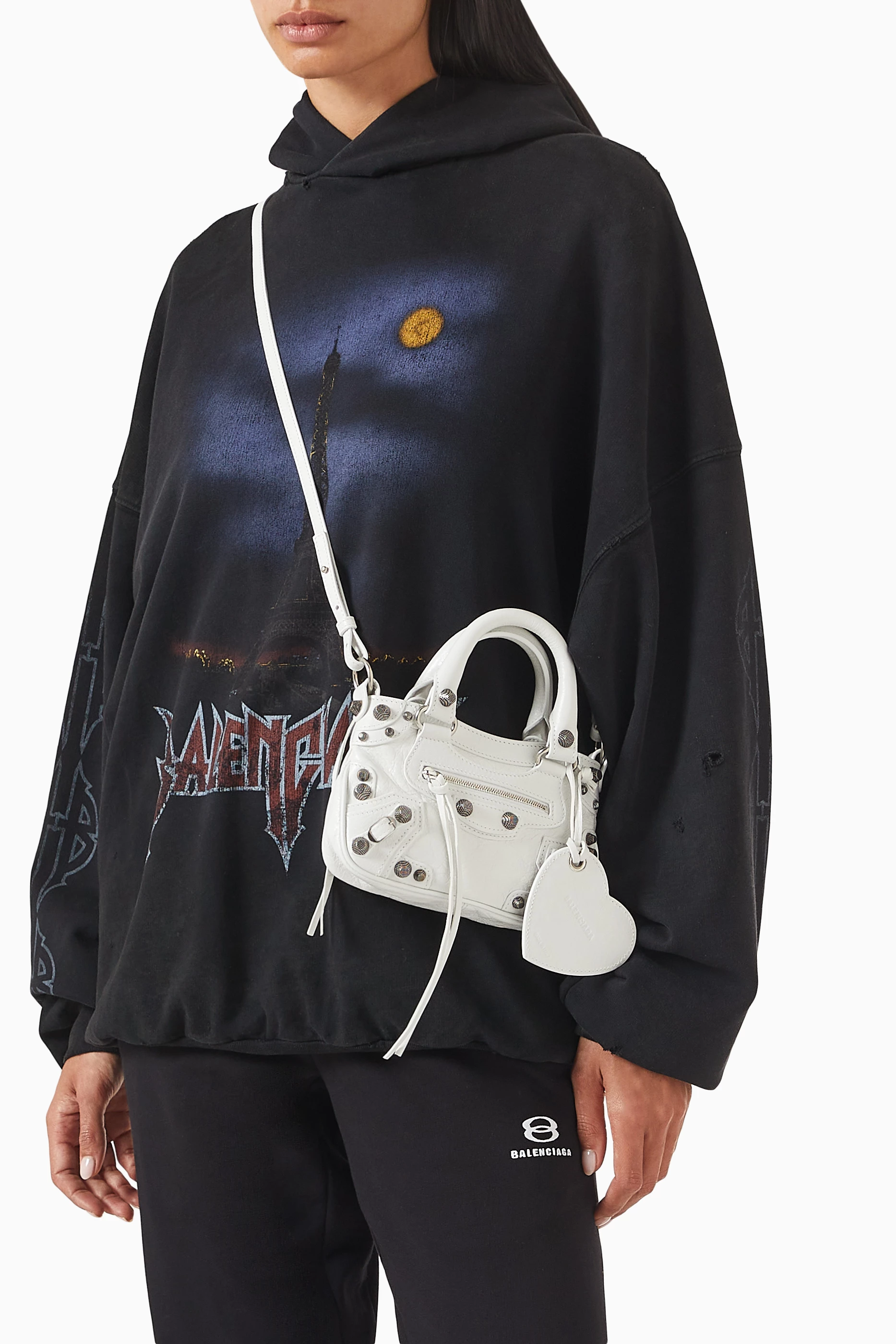Buy Balenciaga White Mini Neo Cagole Tote Bag in Arena