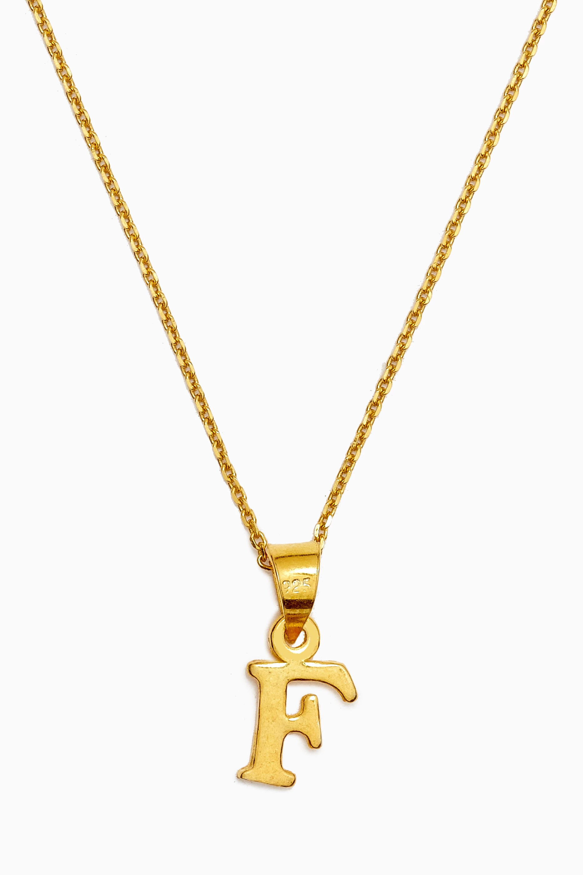 Letter f pendant necklace hot sale