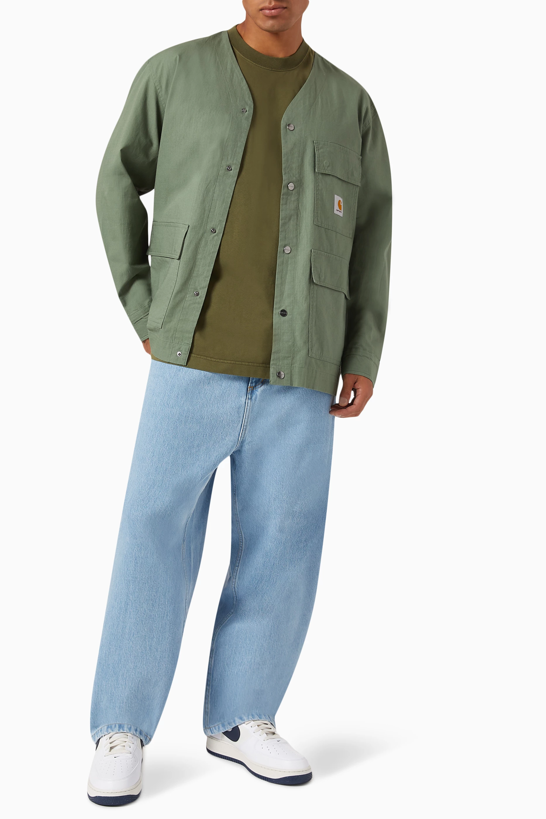 Buy Carhartt WIP Green Elroy Shirt Jacket in Columbia Ripstop For Men Online Ounass Saudi