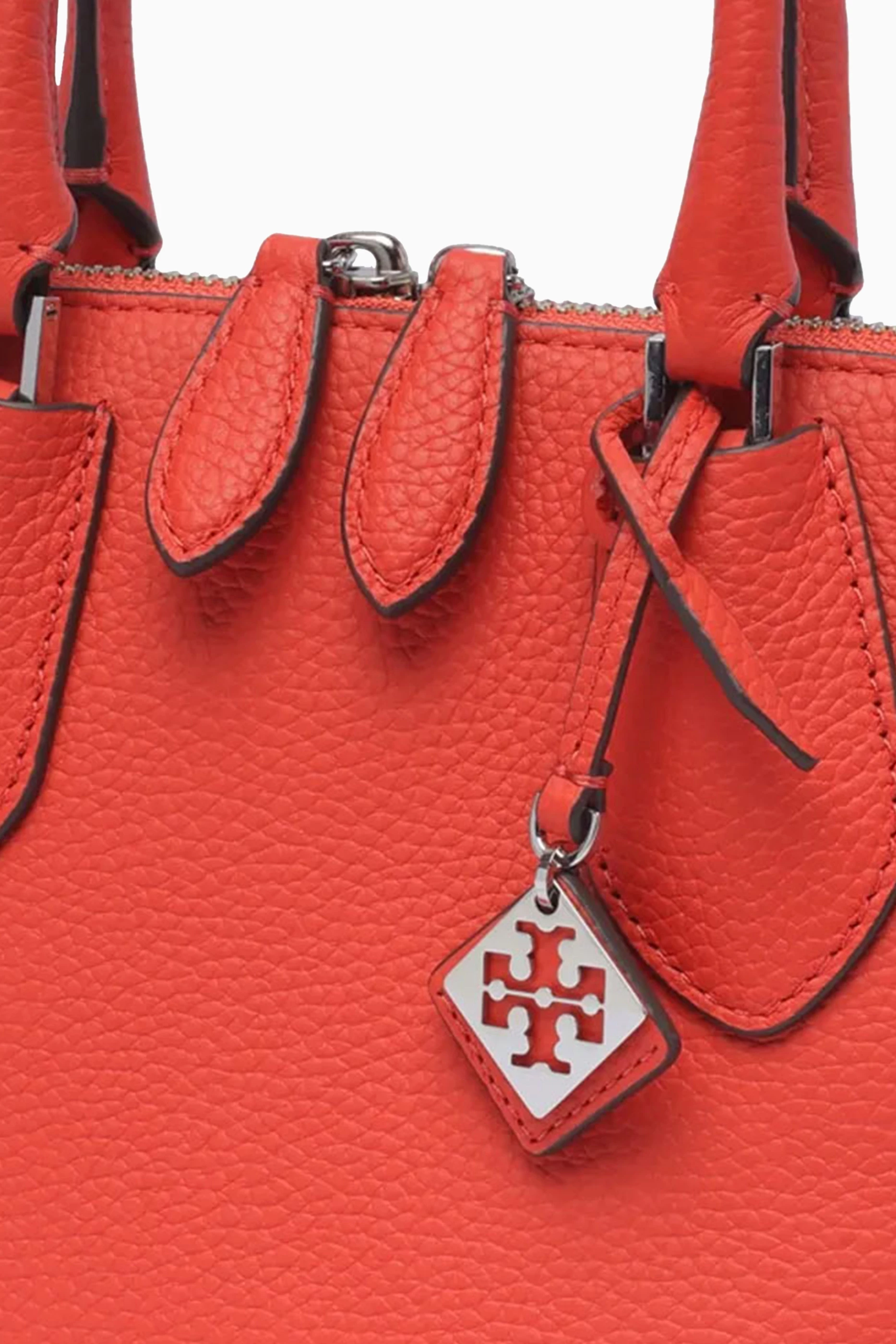 Mcgraw triple compartment leather satchel online