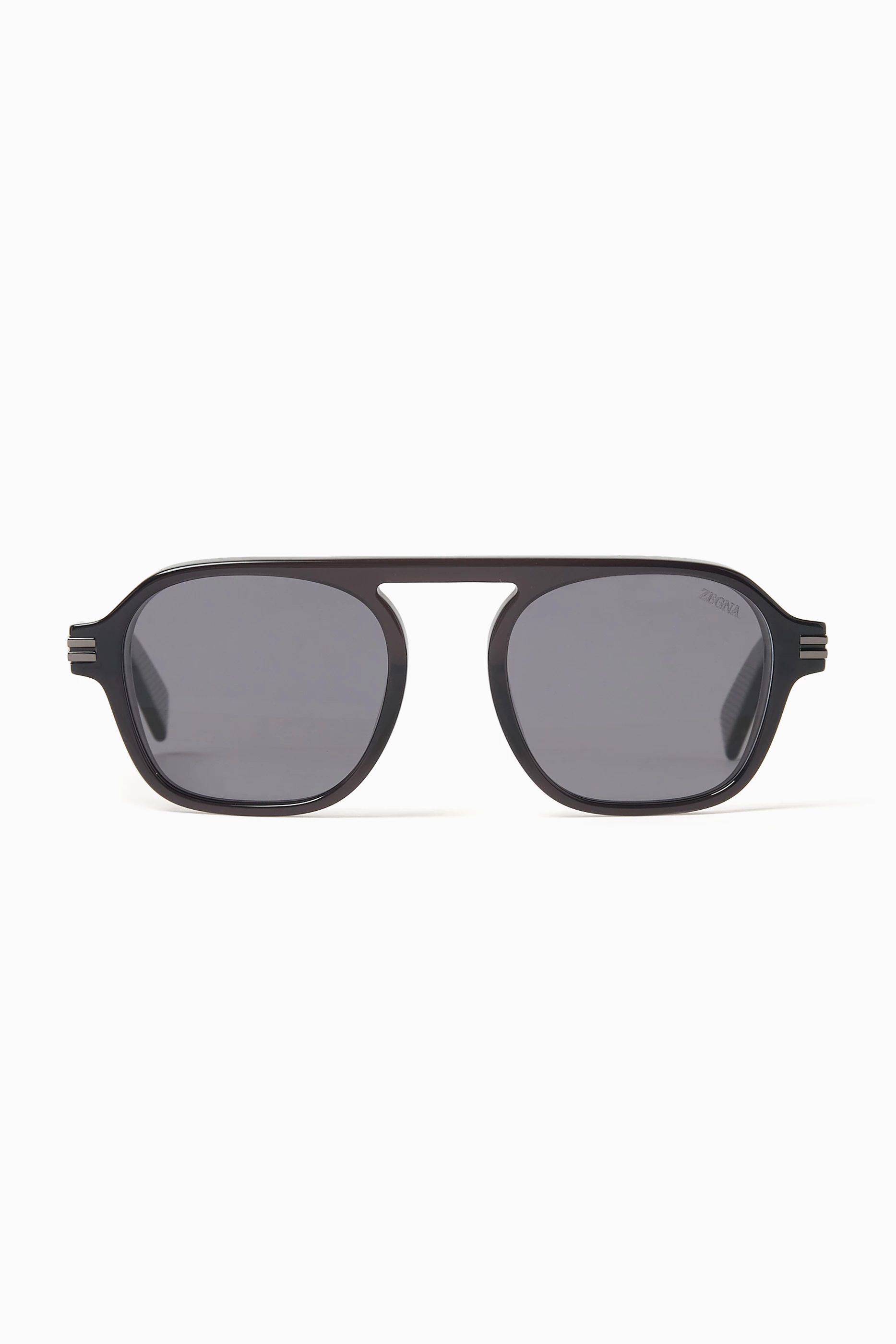 Buy Zegna Grey Aurora II Sunglasses in Acetate For UNISEX Online