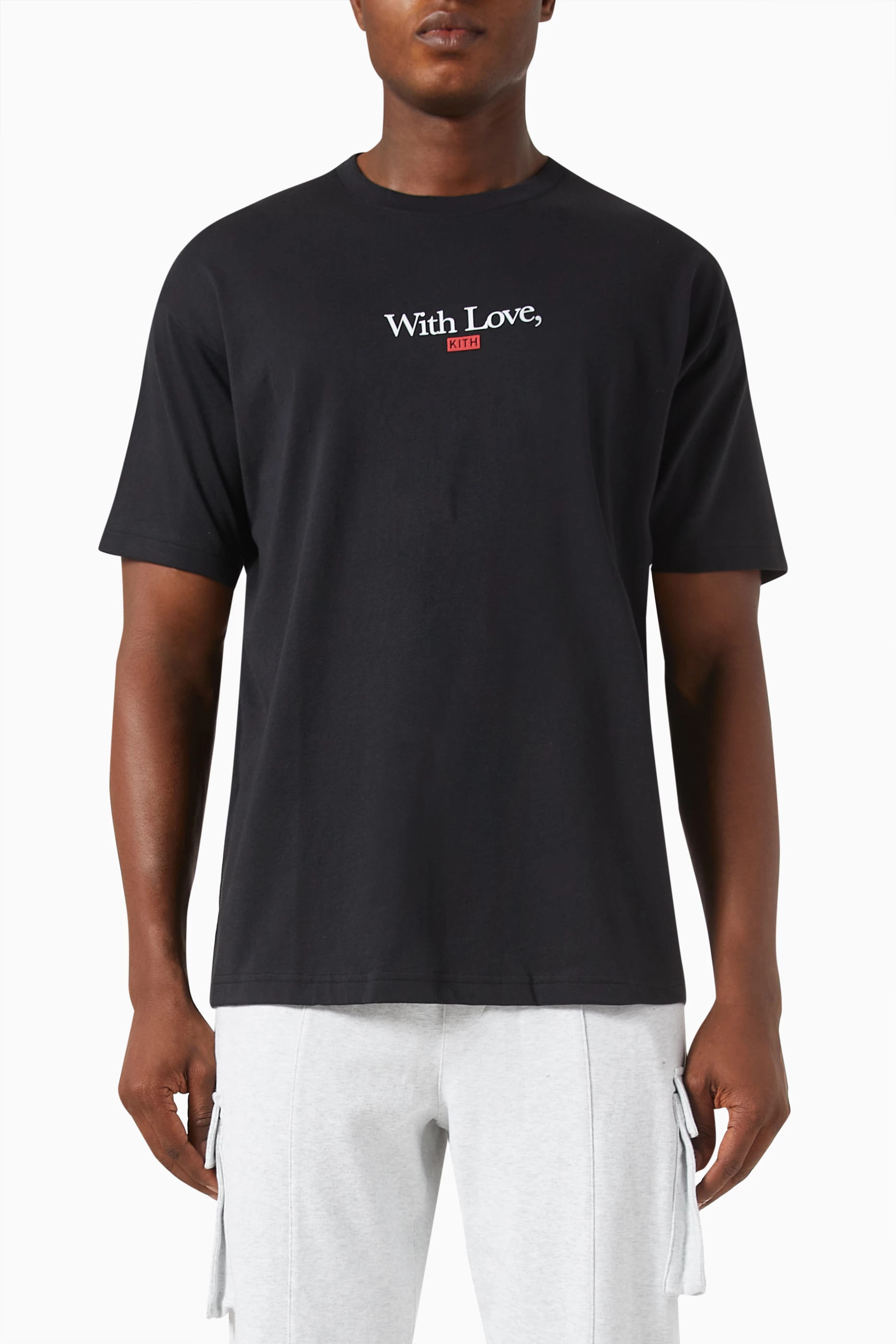 Buy Kith Black Kith With Love T-shirt in Cotton-jersey For Men 