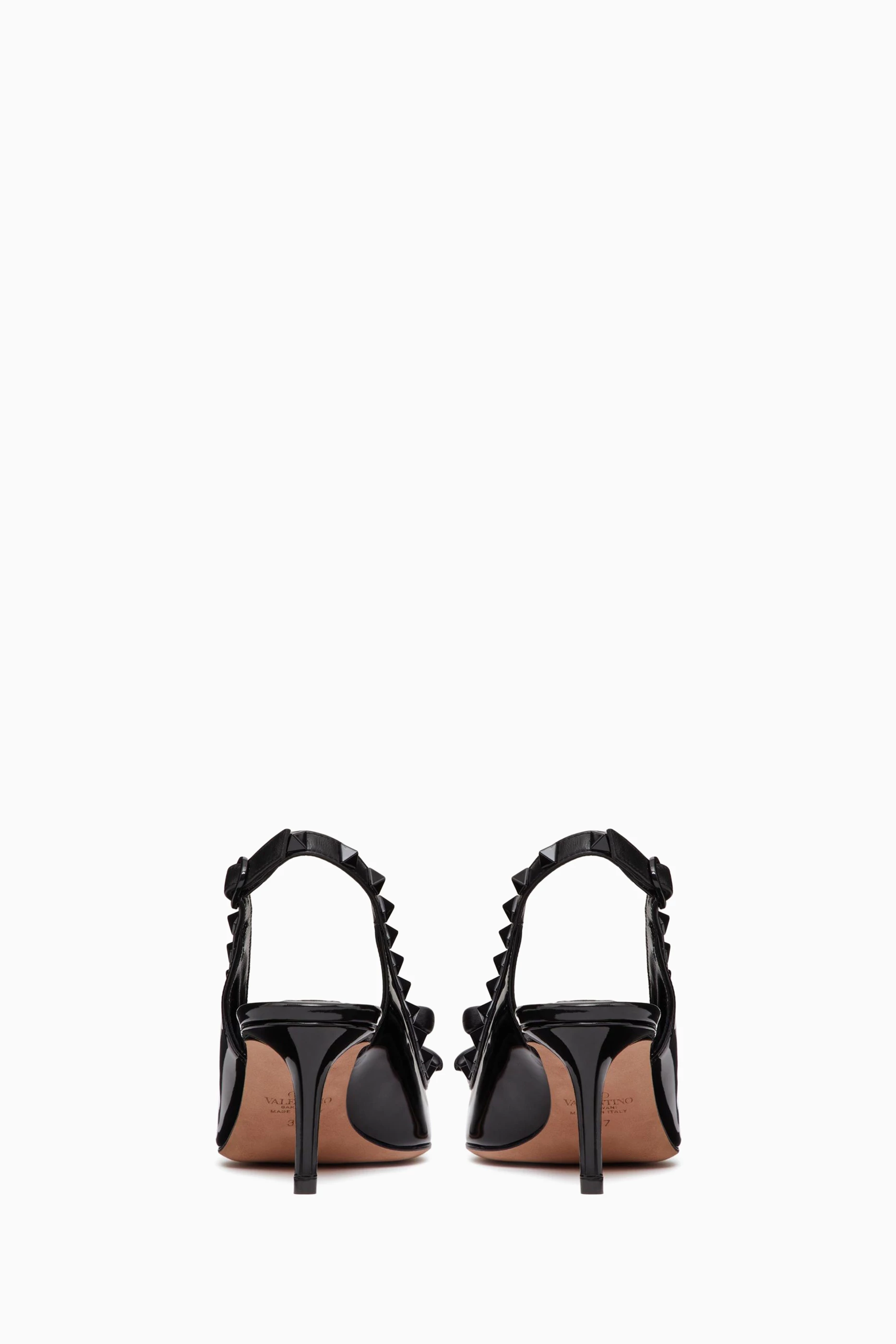 Valentino rockstud 50 leather slingback pump on sale