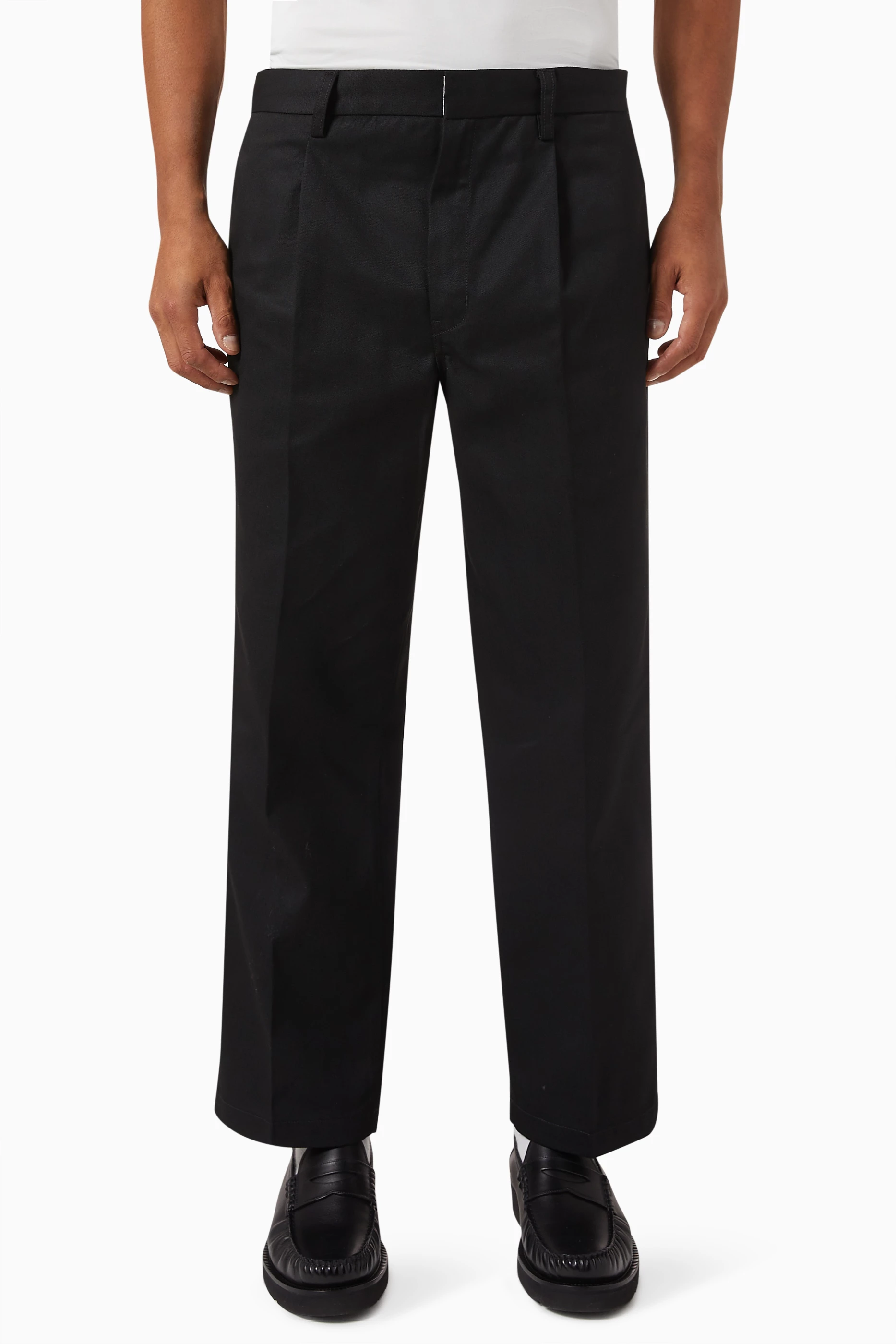 Buy WACKO MARIA Black x Dickies Pleated Pants in Cotton-blend For