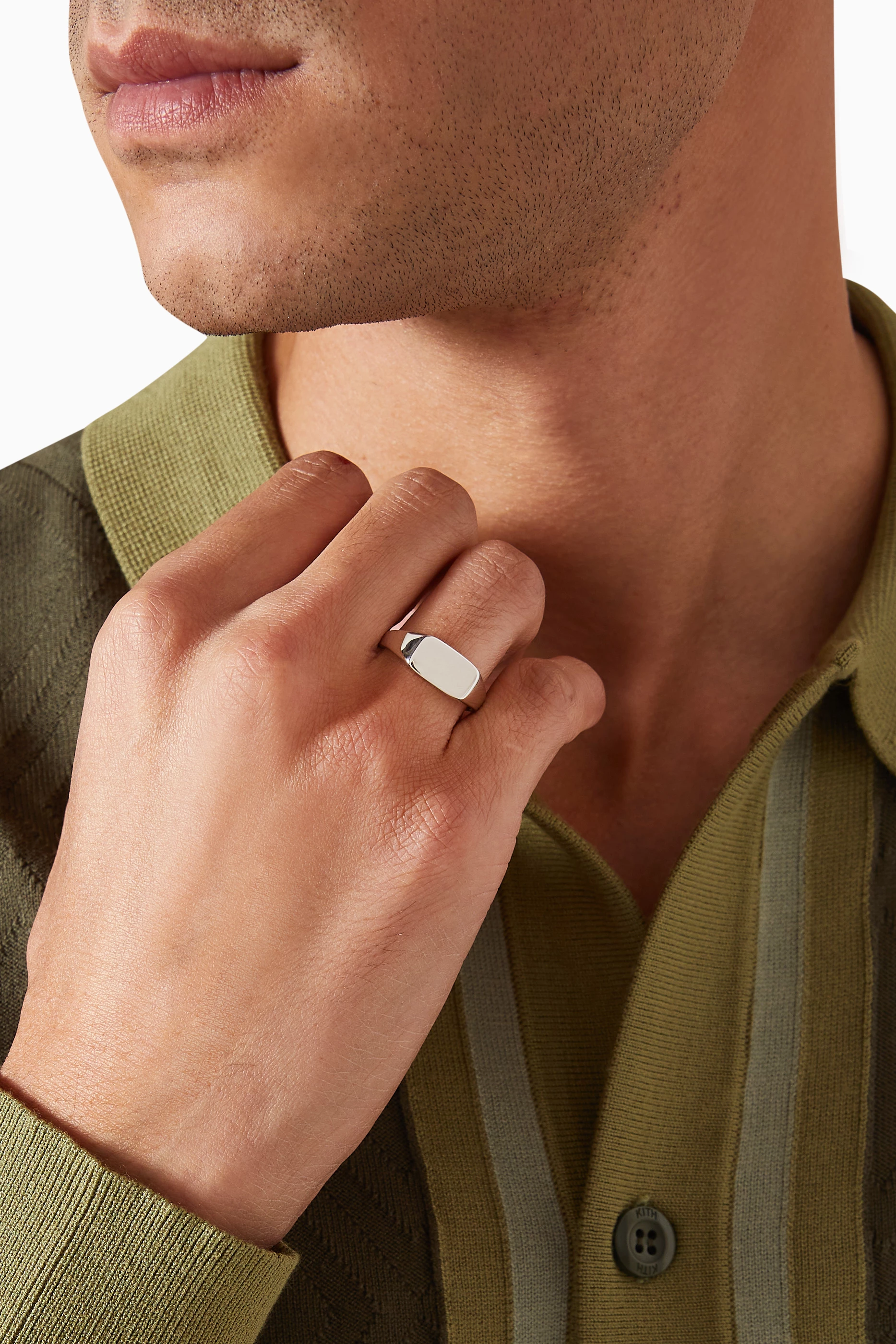 Buy Miansai Silver Arden Ring in Sterling Silver For Men