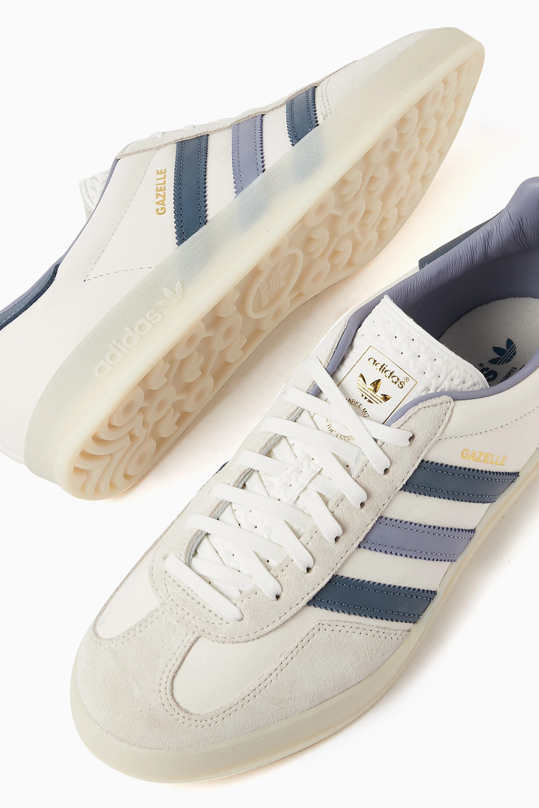 Buy adidas Blue Gazelle Low top Sneakers Leather For Men Online Ounass Saudi