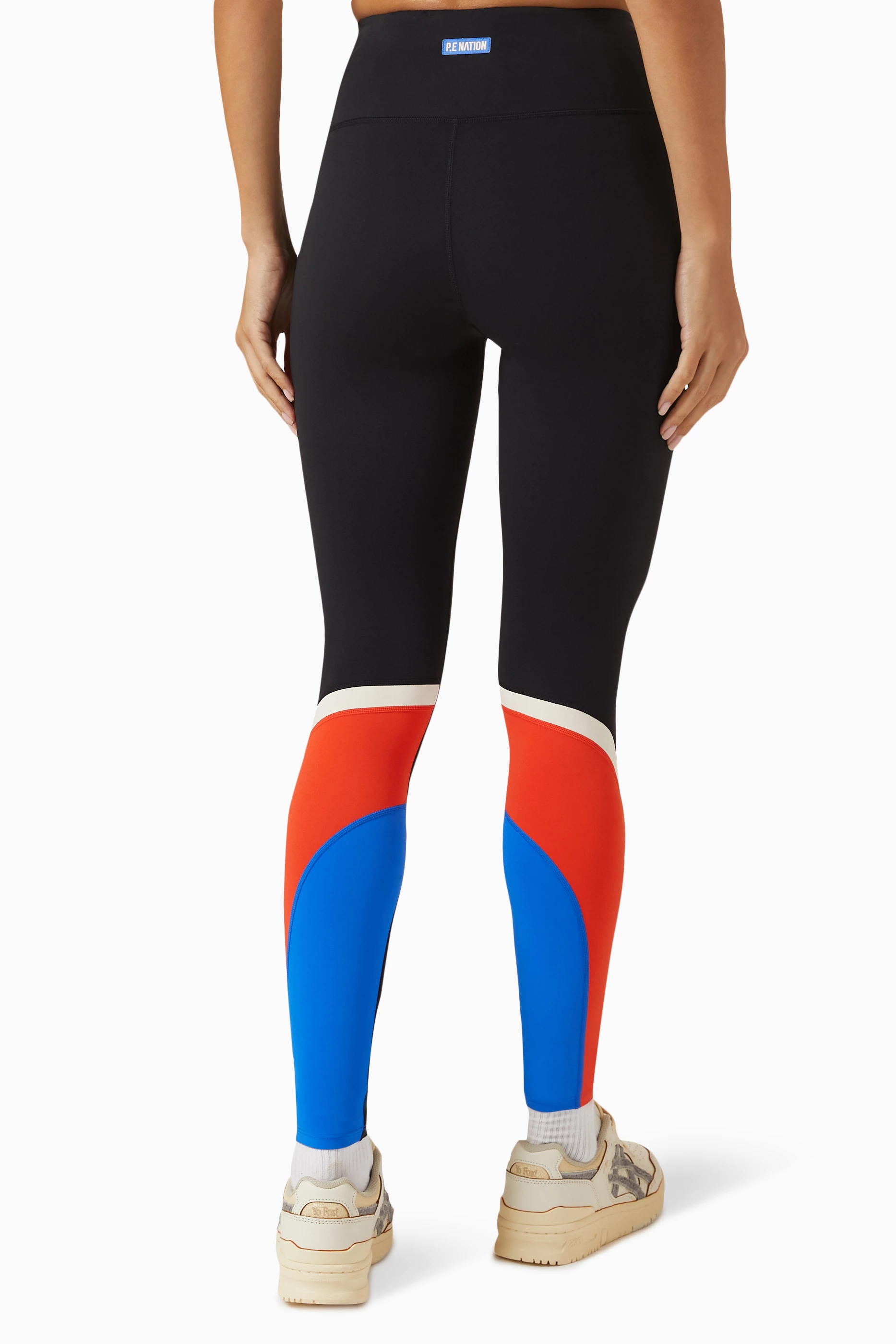 Buy P.E. Nation Black Reaction Time Leggings in Nylon blend For Women Online Ounass Saudi