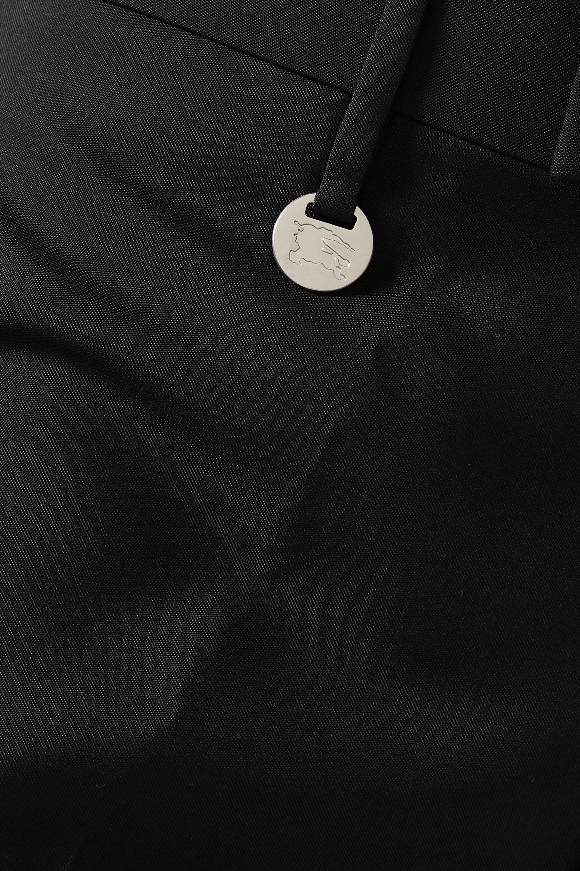 Buy Burberry Black Wide-leg Pants in Wool-silk For Men