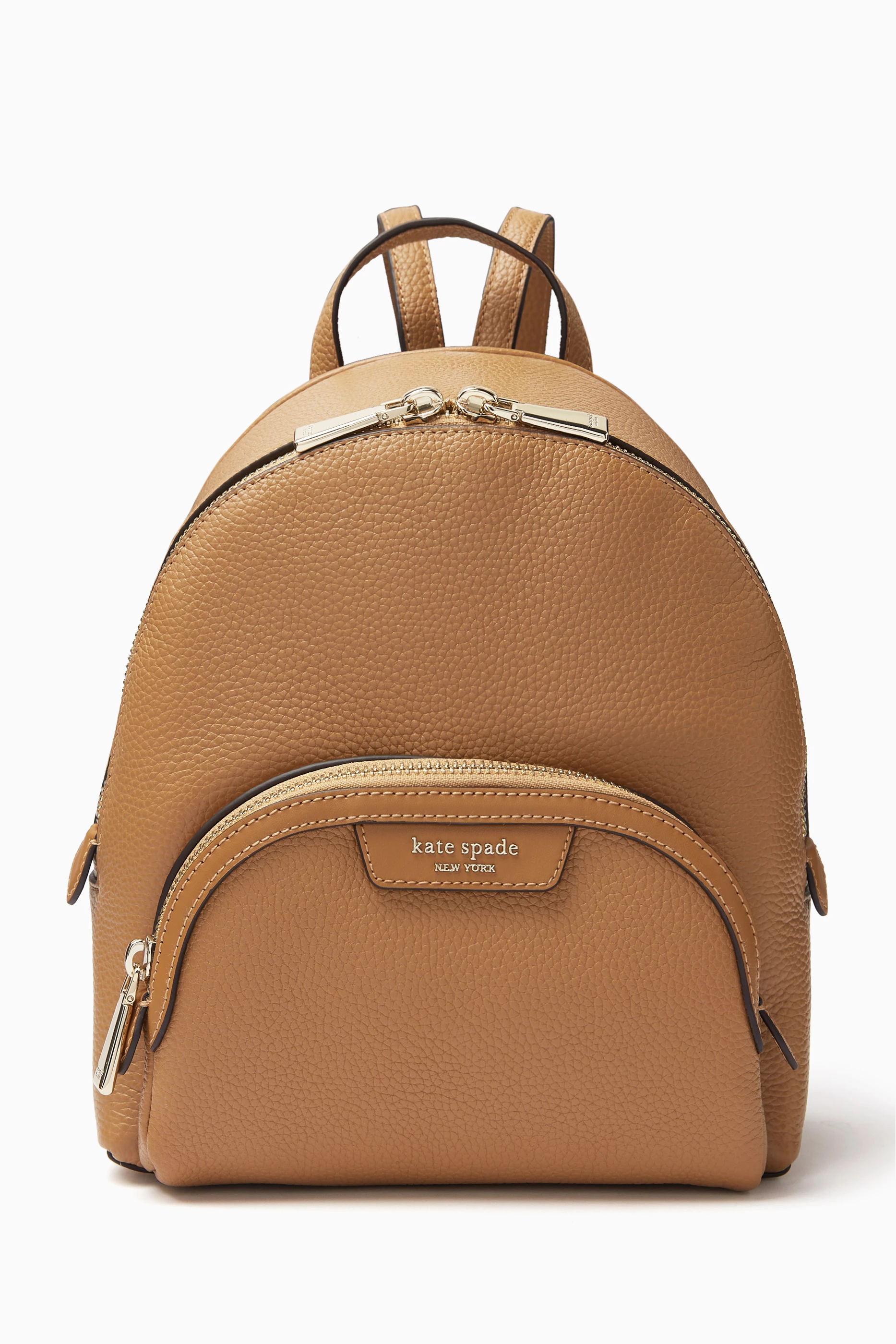Buy Kate Spade New York Brown Small Hudson Backpack in Pebbled