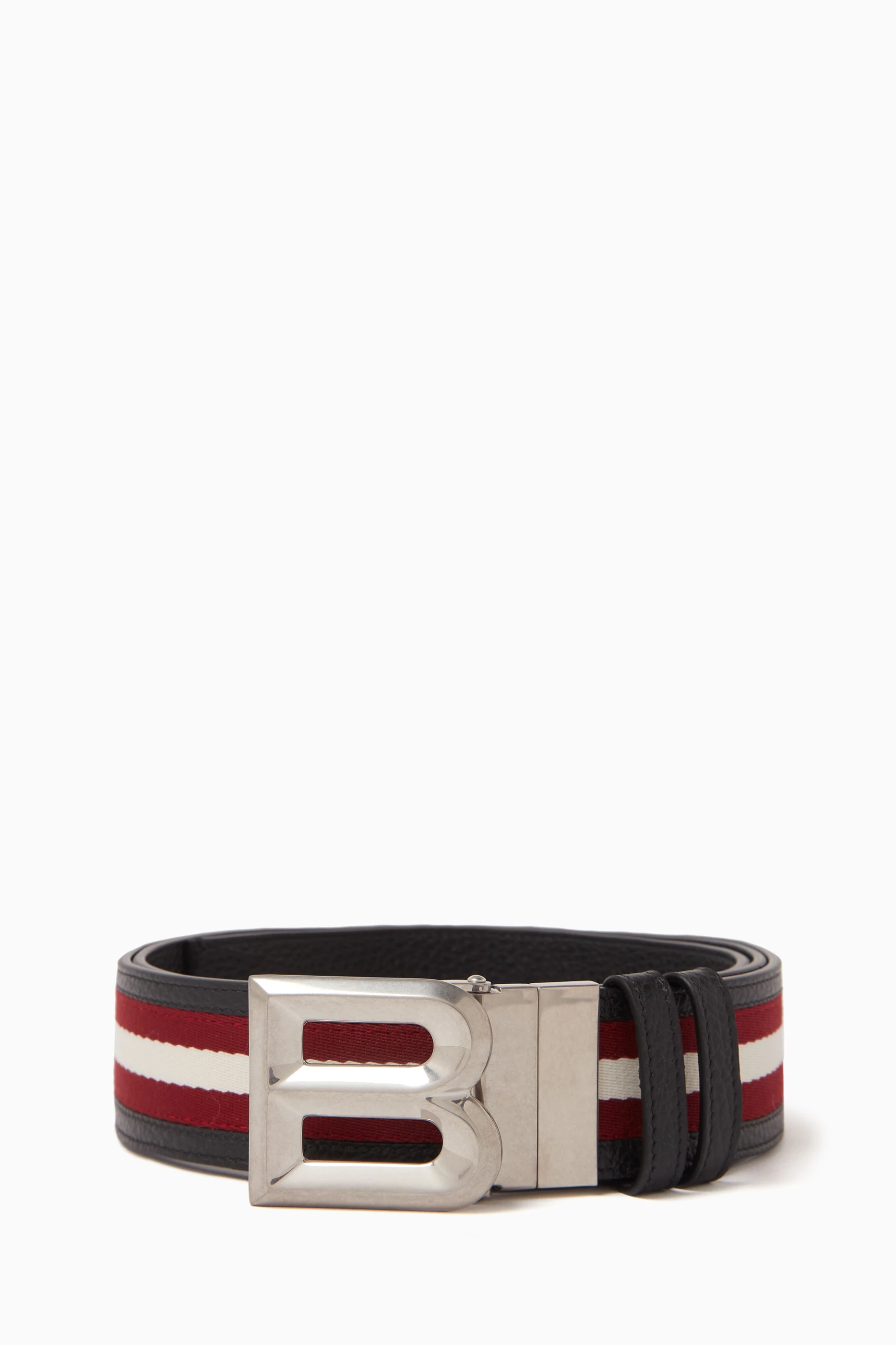 Bally Green & Red Canvas & Leather Belt Size 32 (xs-s) Made in Italy Bally Leather Belts for Men with Vintage for sale | eBay main image 2