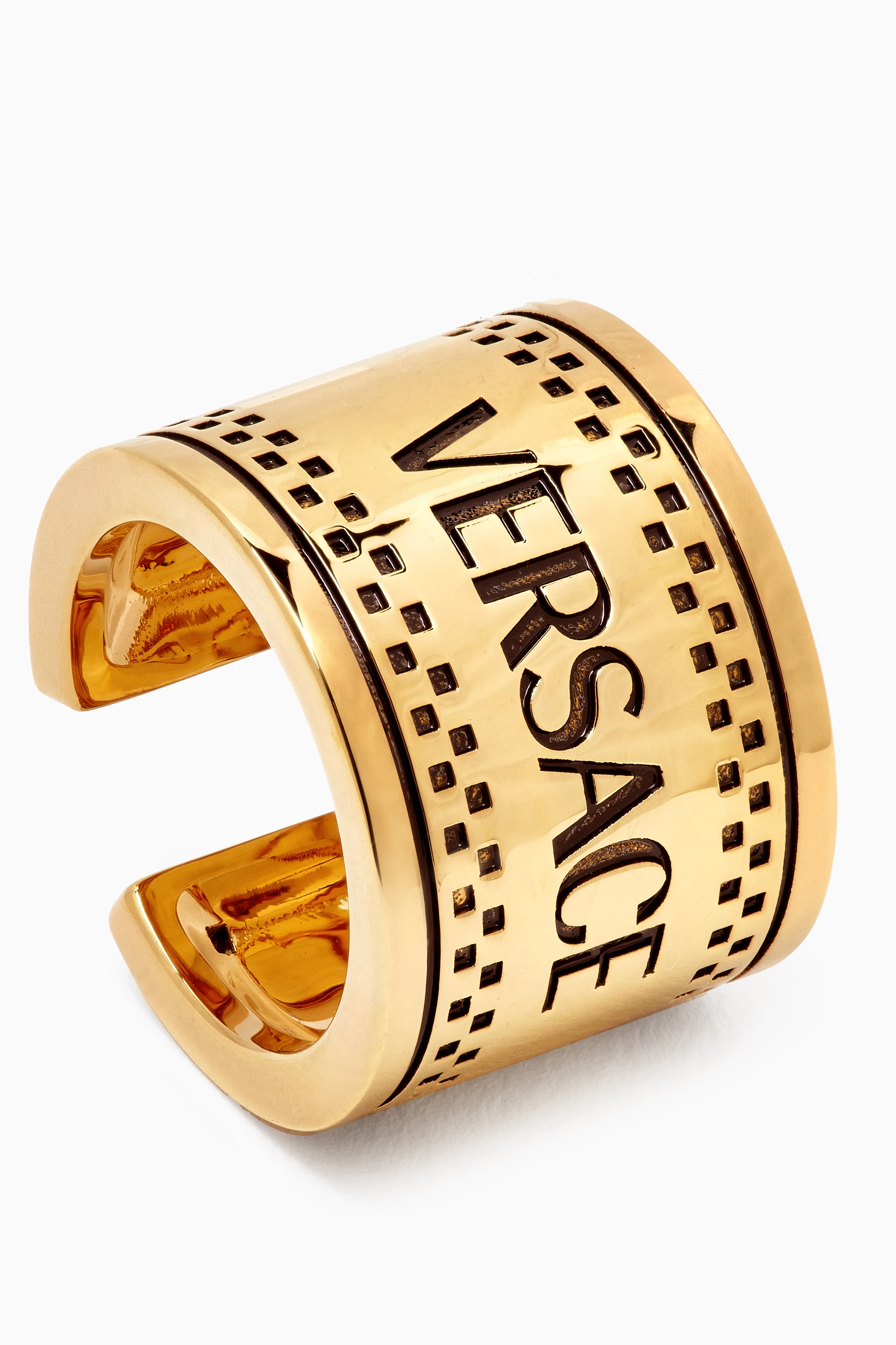 Versace logo ring new arrivals